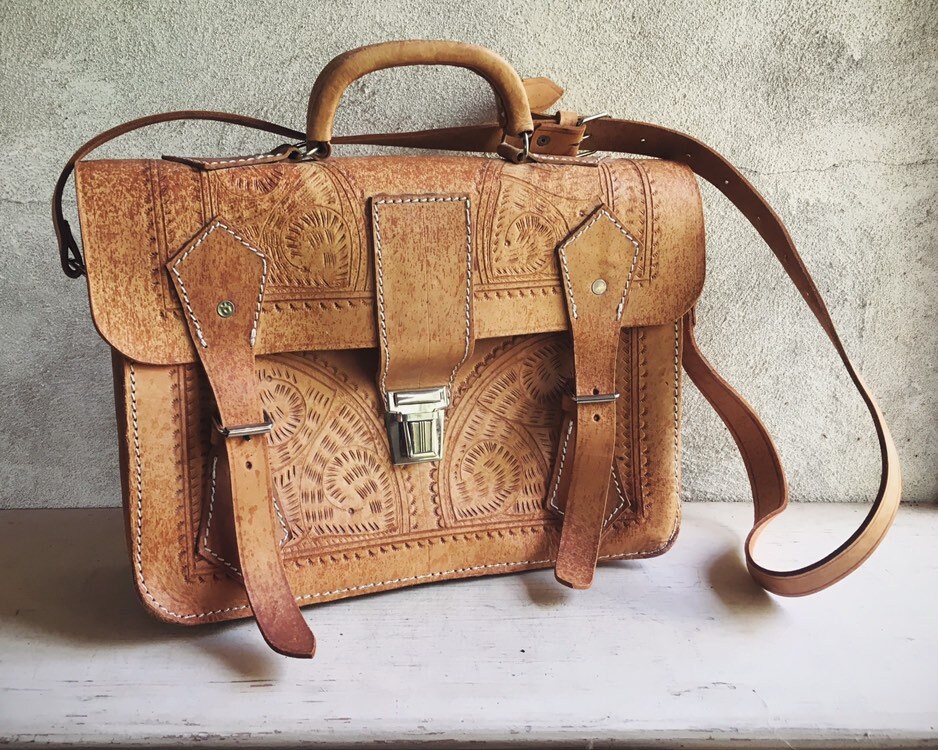 Vintage Leather Messenger Bags Men