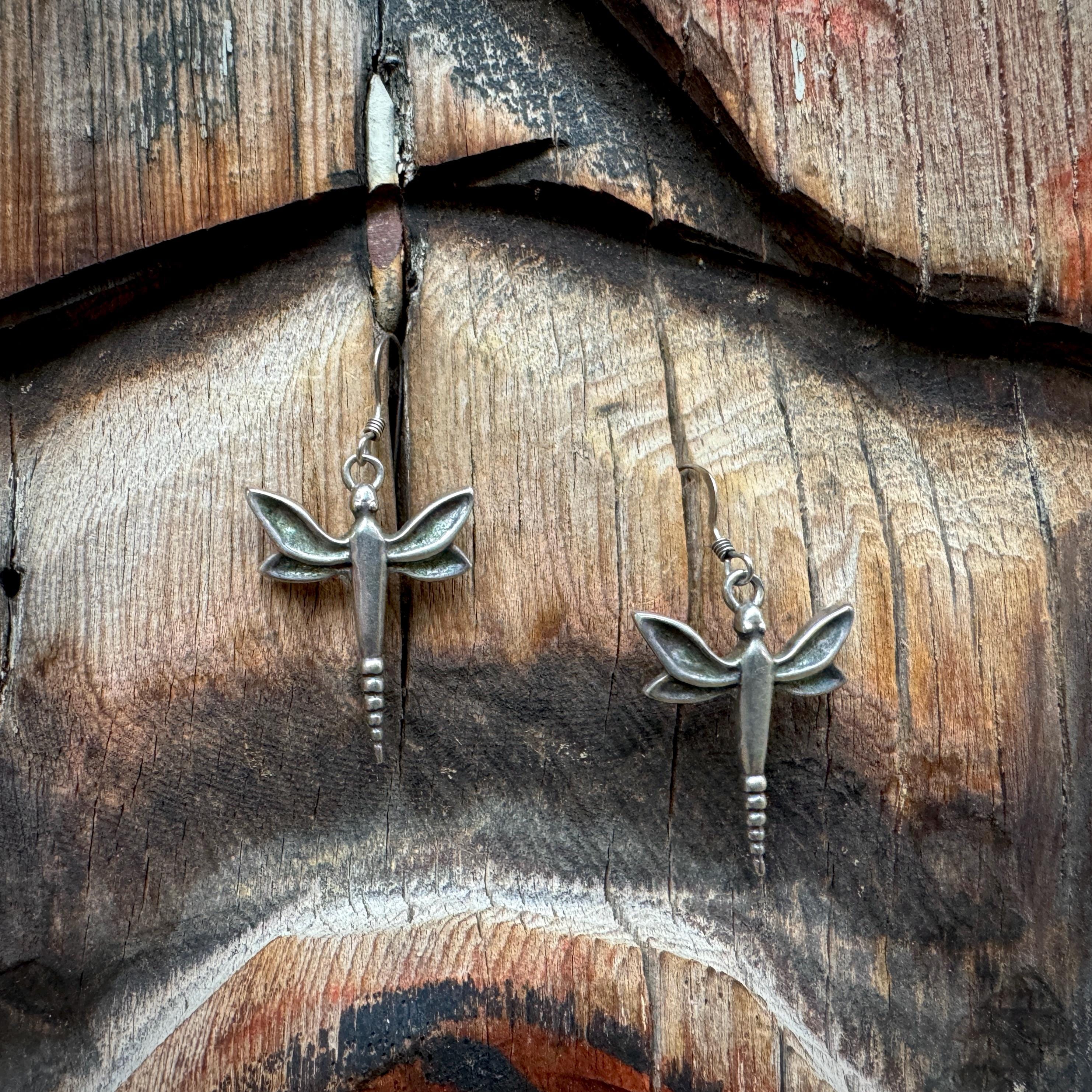 Best Vintage Native American Navajo Dragonfly Signed Wood Sterling Silver Necklace Best Vintage Native American Navajo Dragonfly Signed Wood Sterling Silver Necklace