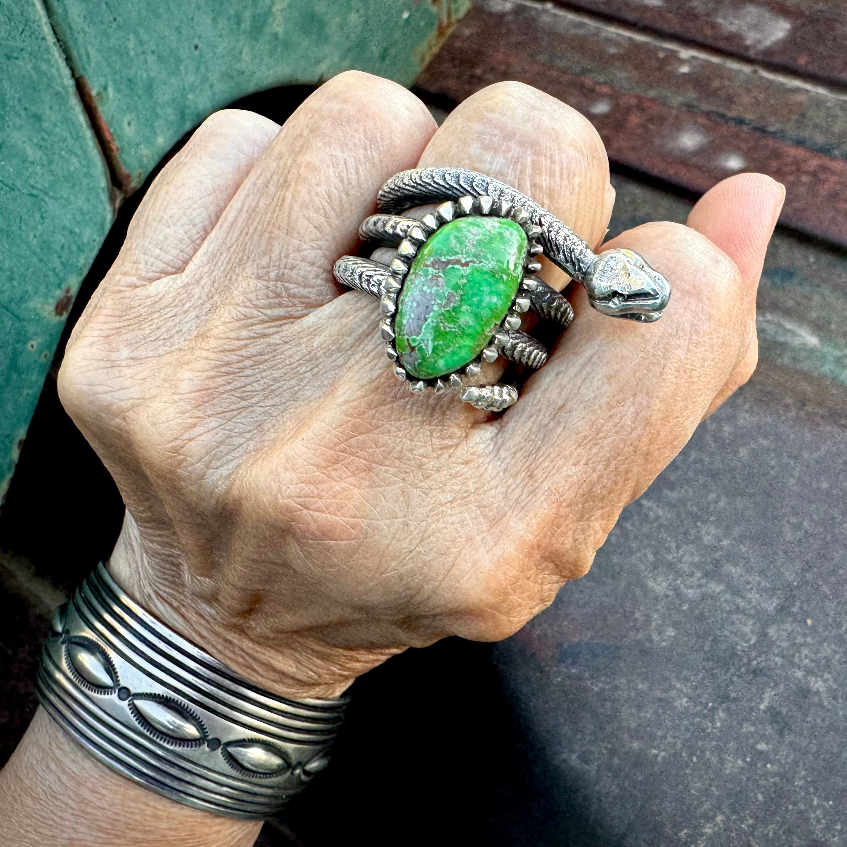 Navajo Philander Begay Carico Lake Turquoise Sterling Silver Navajo Philander Begay Carico Lake Turquoise Sterling Silver