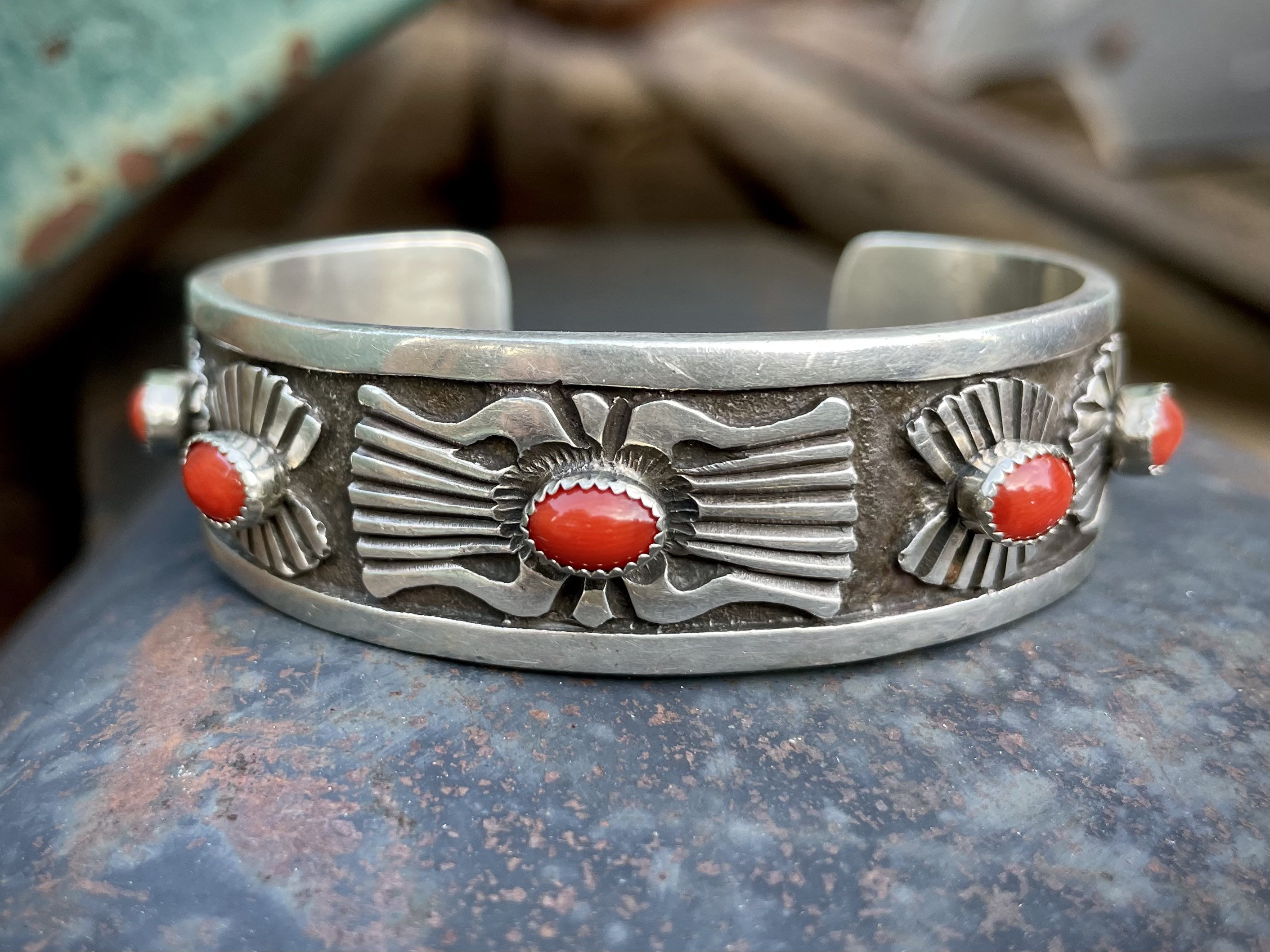 One Of Best Ever Native American Navajo Rick Martinez Green Turquoise Sterling Silver Bracelet One Of Best Ever Native American Navajo Rick Martinez Green Turquoise Sterling Silver Bracelet
