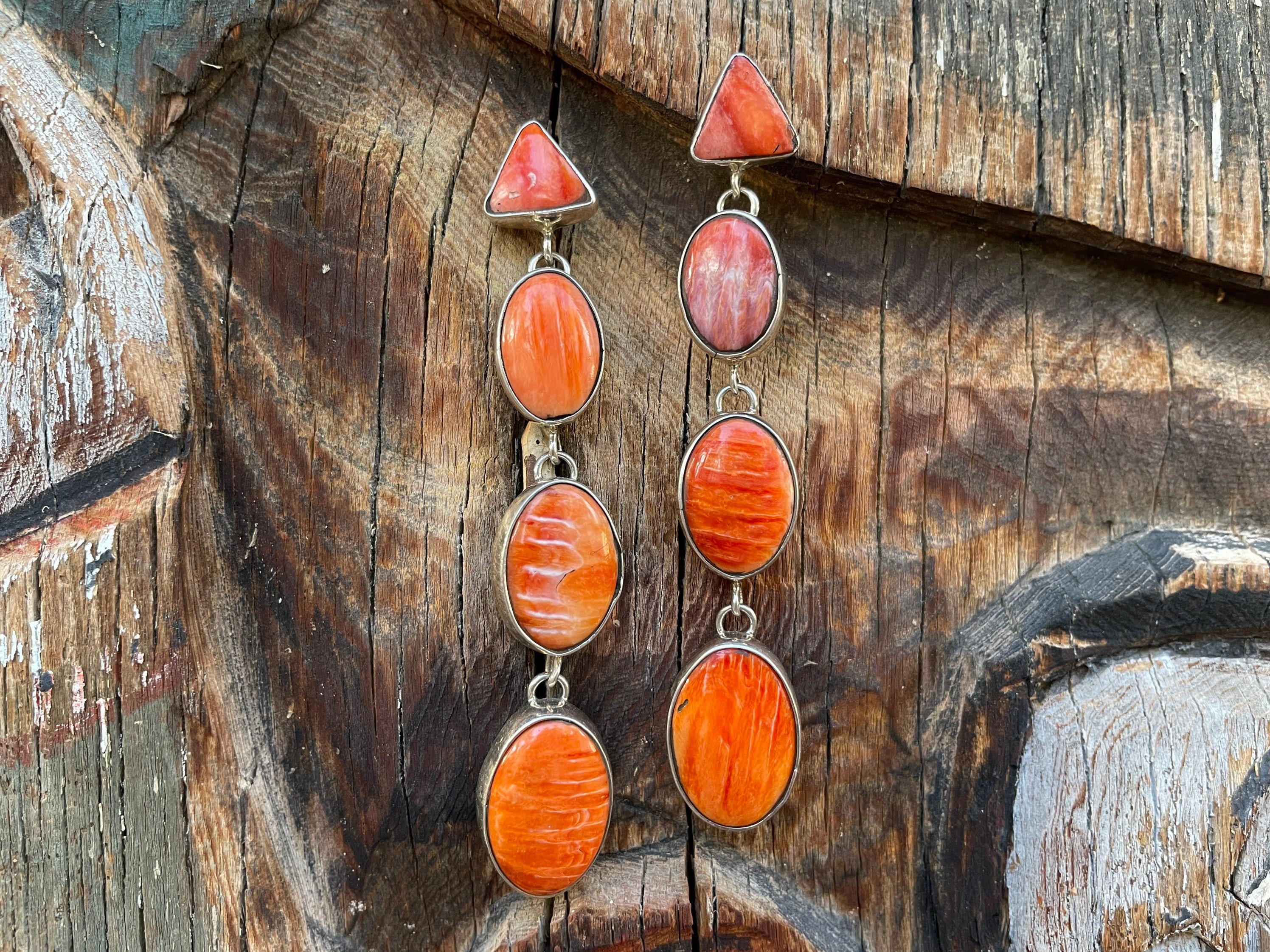 Orange spiny store oyster jewelry