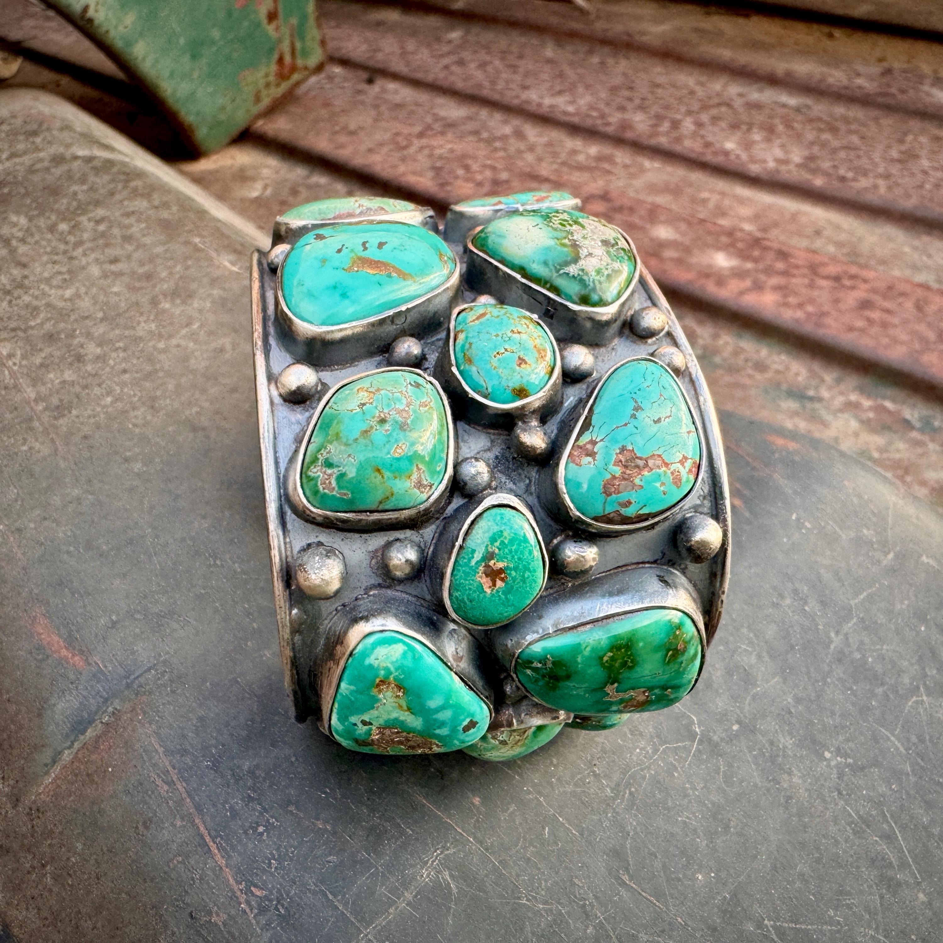 The Single Best Vintage Native American Navajo chrysocolla Bracelet We Have Collected! The Single Best Vintage Native American Navajo chrysocolla Bracelet We Have Collected!