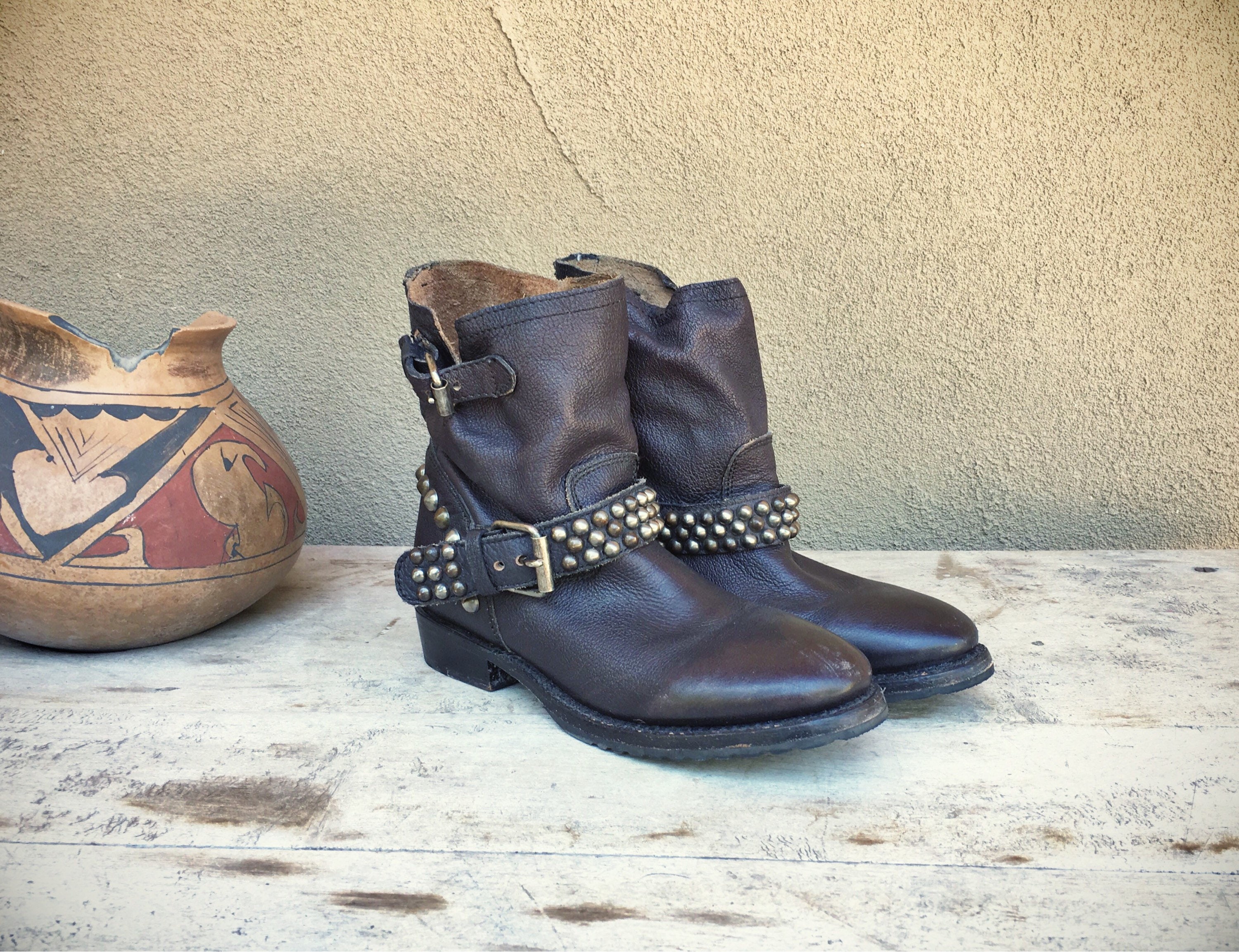 soft leather motorcycle boots