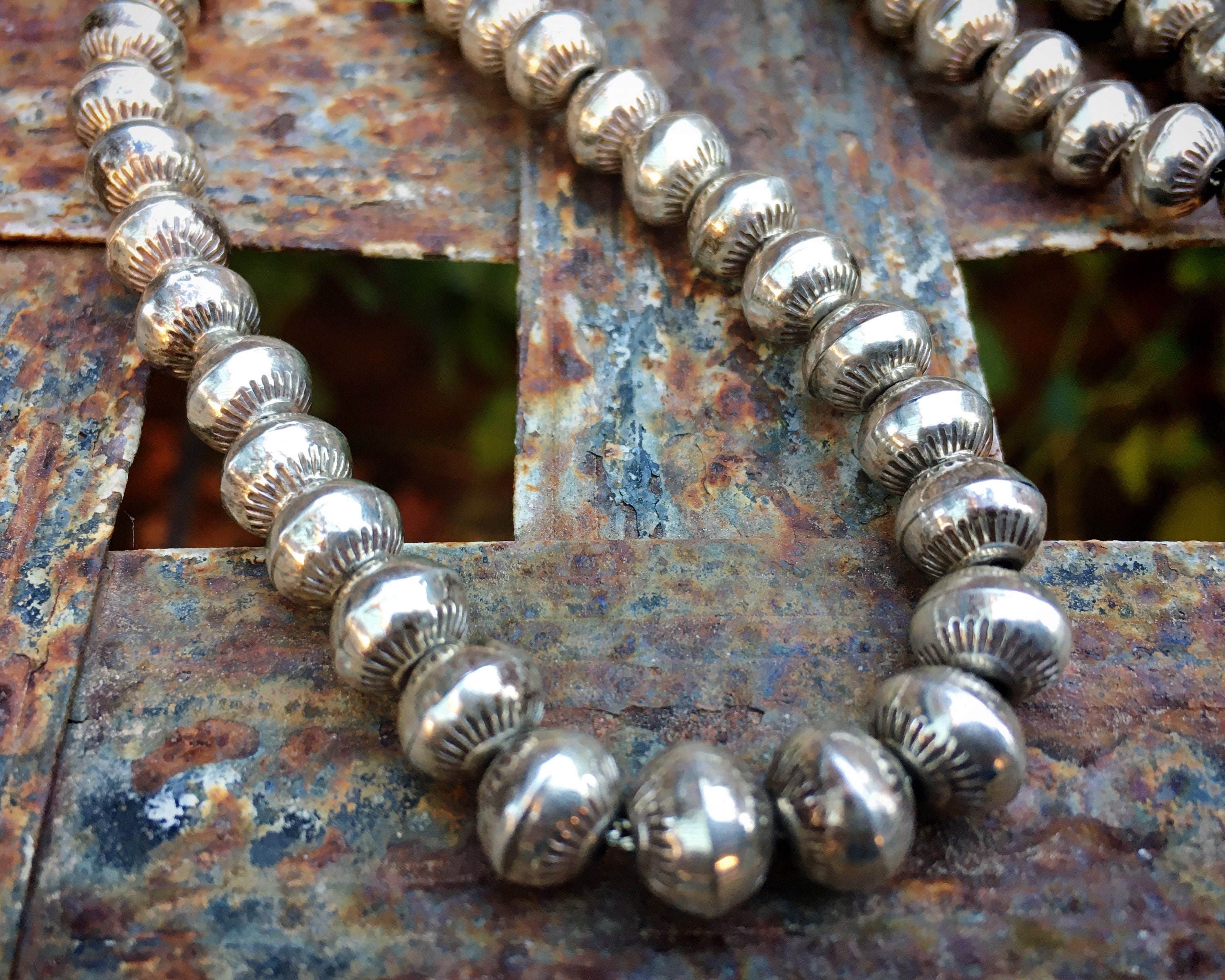 Gorgeous Vintage Native American Navajo Sterling Silver Stamped Bracelet Gorgeous Vintage Native American Navajo Sterling Silver Stamped Bracelet