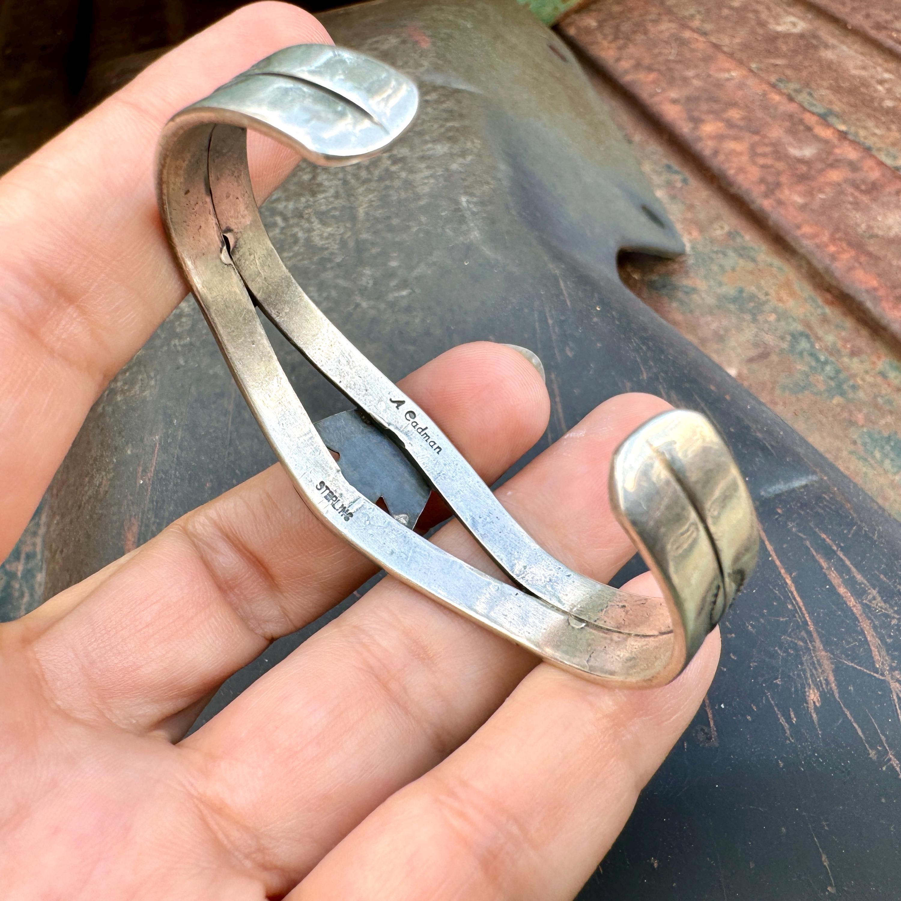 Navajo Andy Cadman Sterling Silver Turquoise Thunderbird Navajo Andy Cadman Sterling Silver Turquoise Thunderbird