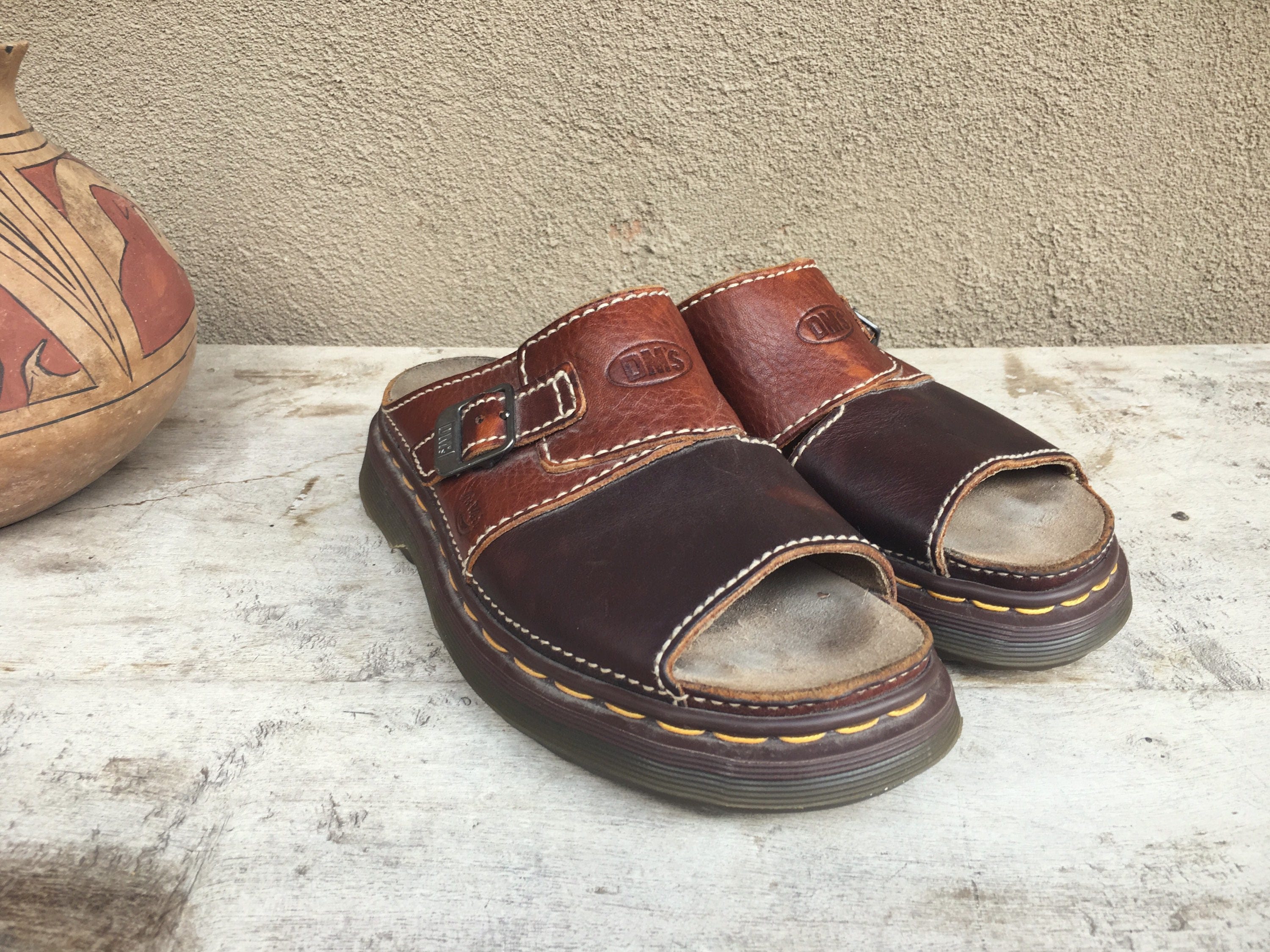 beige dr martens sandals