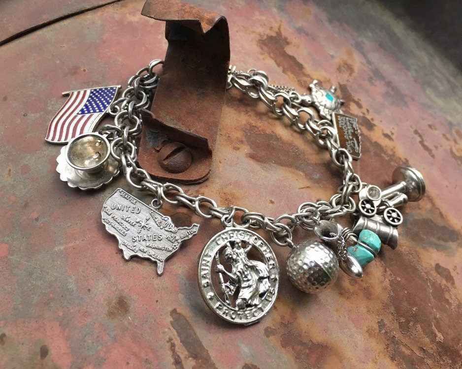 Oklahoma State Charm Antiqued Sterling Silver Oklahoma State Charm Antiqued Sterling Silver