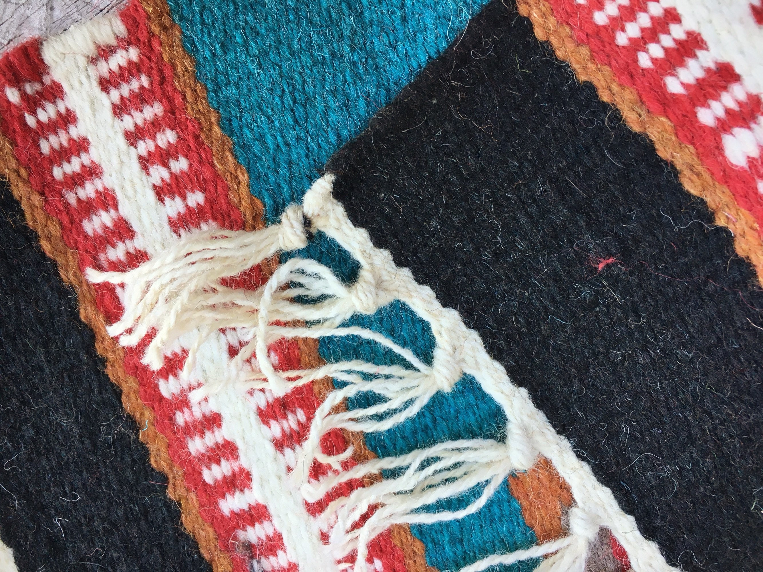 15 x 20 Handwoven Wool Placemat or Table Mat Southwestern Decor, Woven Table Runner