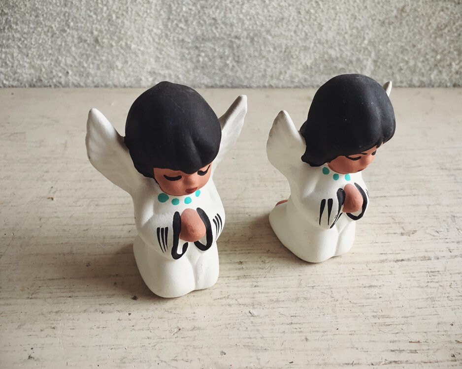 Southwestern Pottery Angel Figurines, Native American