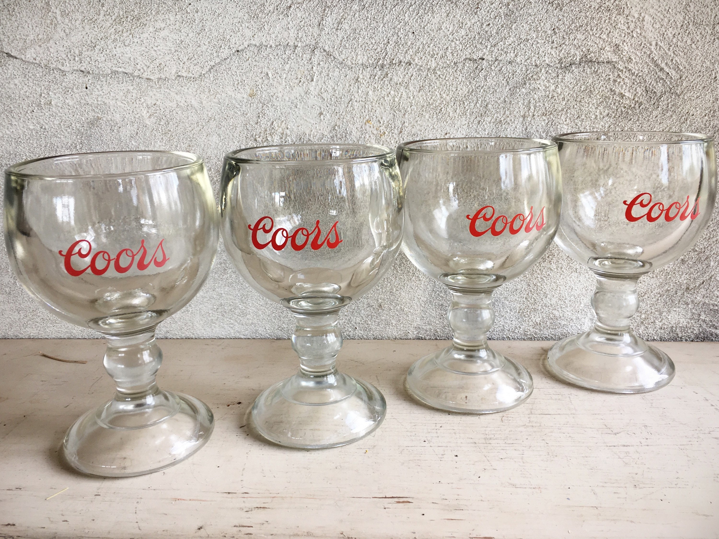 Heavy Duty Beer Goblet Fishbowl Glass Coors Beer Glass, Brony Gift for