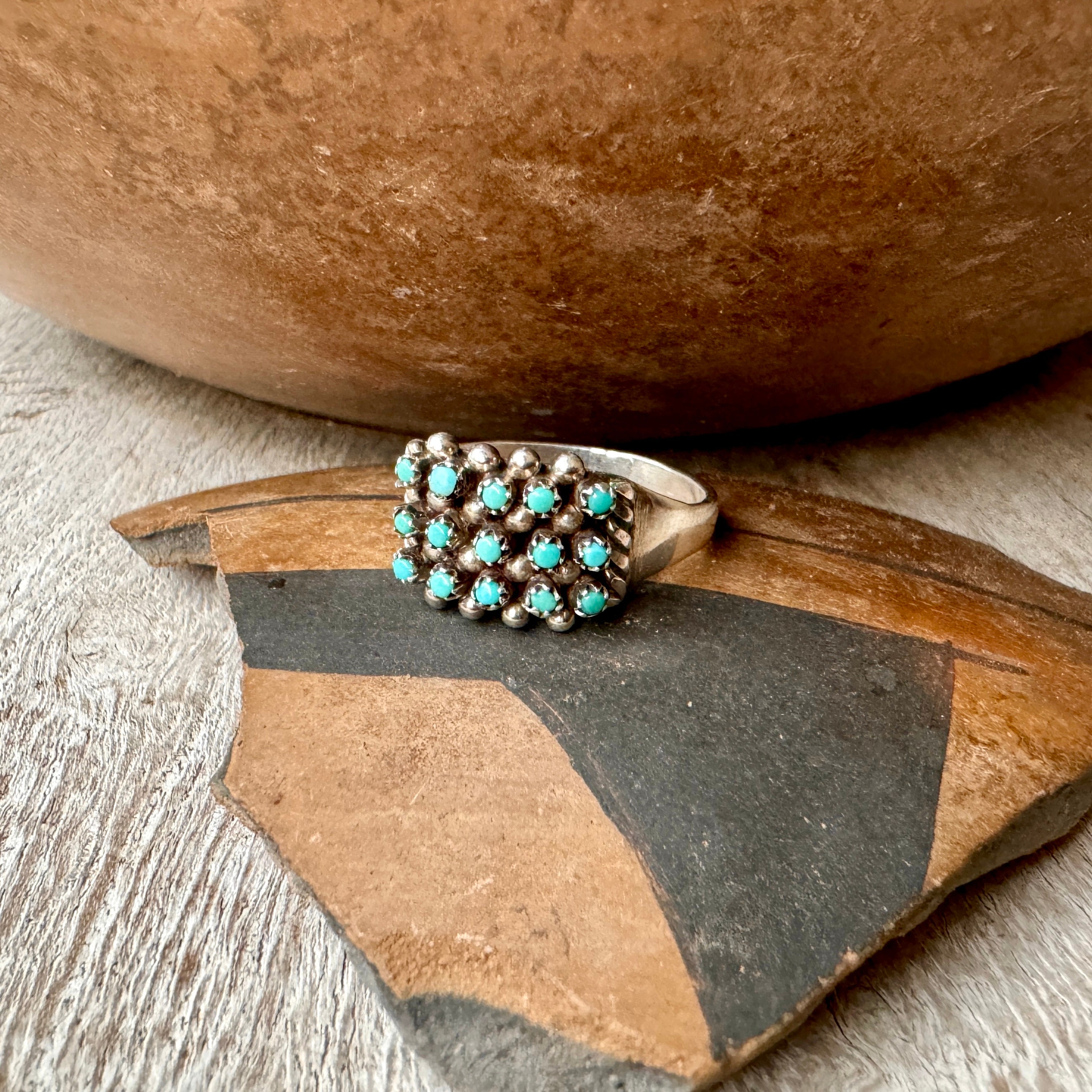 One Of The Tallest Native American Zuni Snake Eyes Turquoise Sterling Silver Ring One Of The Tallest Native American Zuni Snake Eyes Turquoise Sterling Silver Ring