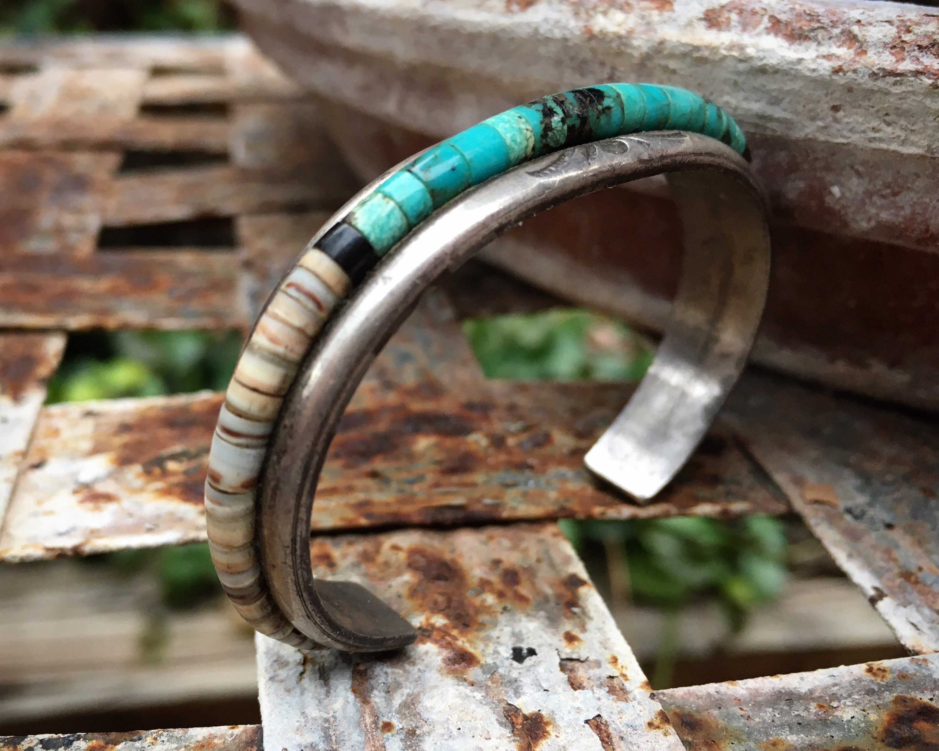 Tight Spider Matrix Navajo Turquoise Native American Jewelry Silver Bracelet Tight Spider Matrix Navajo Turquoise Native American Jewelry Silver Bracelet