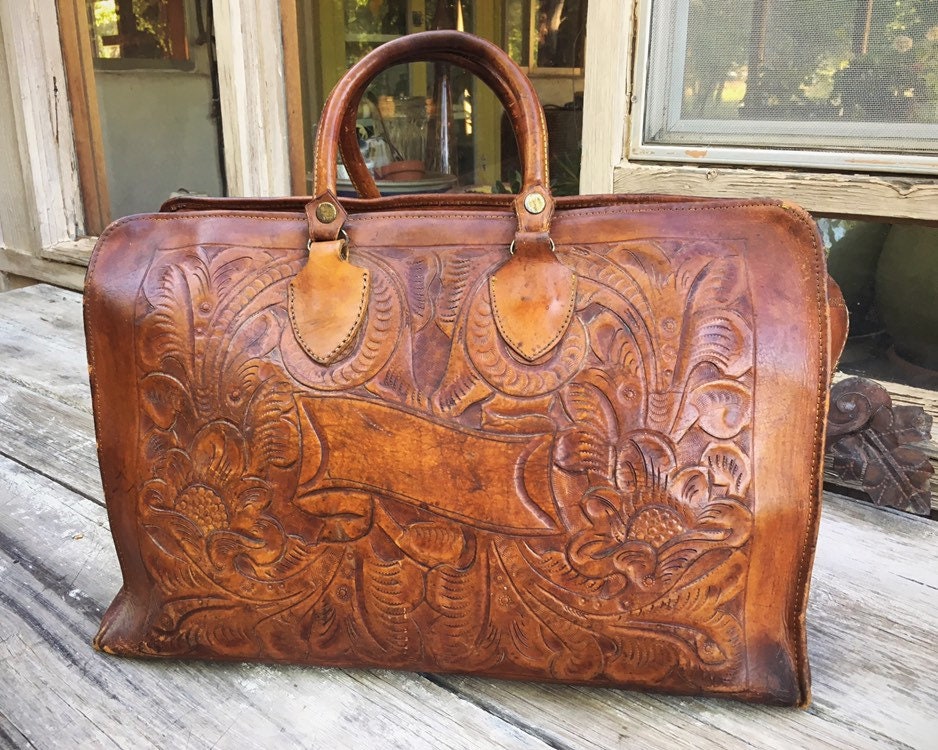 Leather Doctors Bag, 1940s France