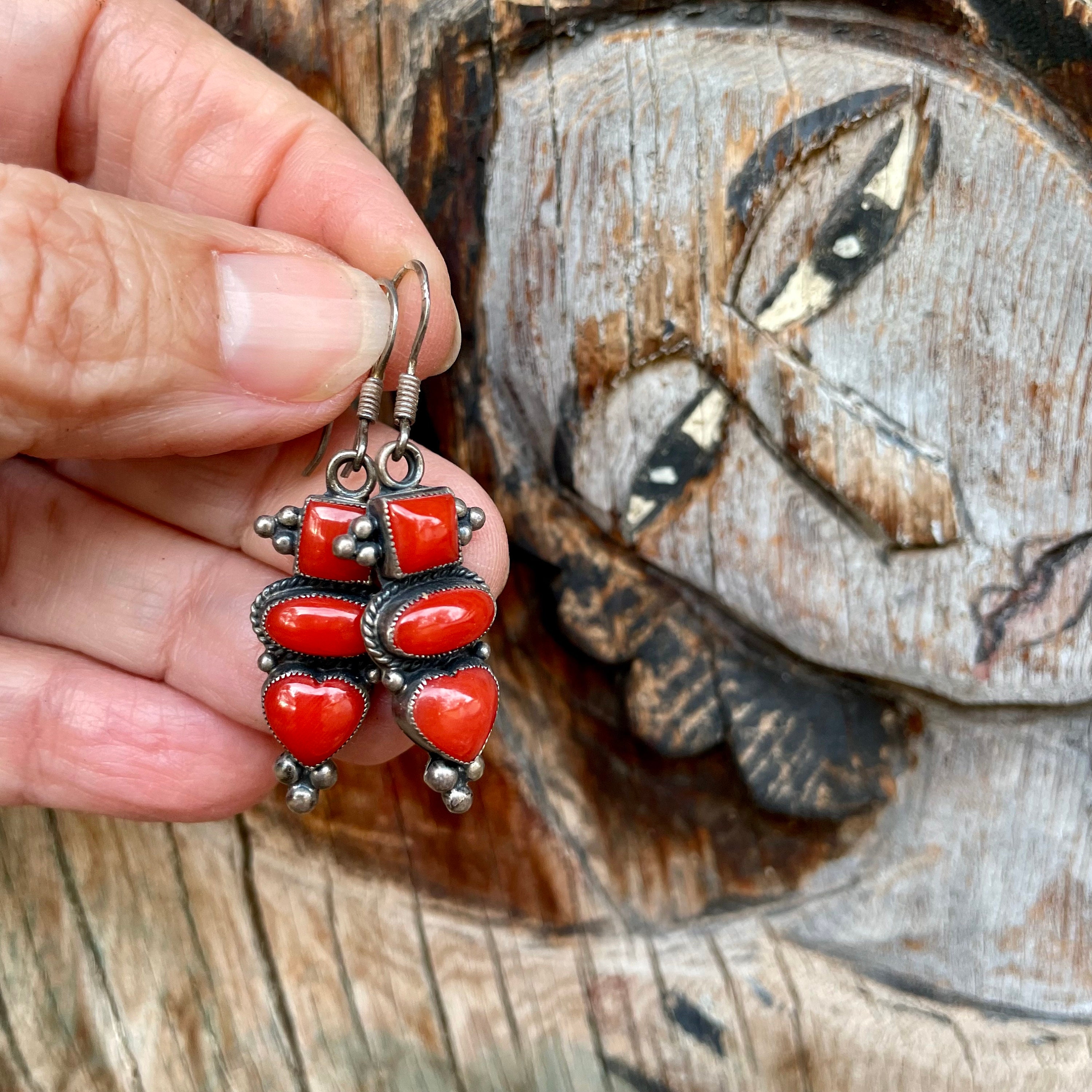 Red white and blue earrings and bracelet – Wildwood Damsel