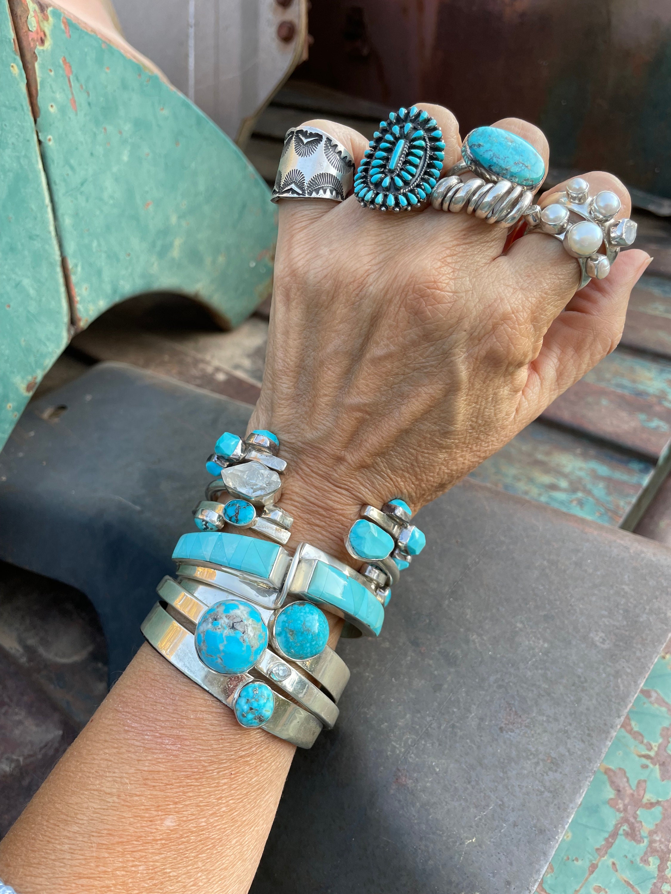 NAVAJO VINCENT JOE PLATERO ワイドバングル 925 Vincent Joe Platero ~ヴィンセント ジョー プラテロ