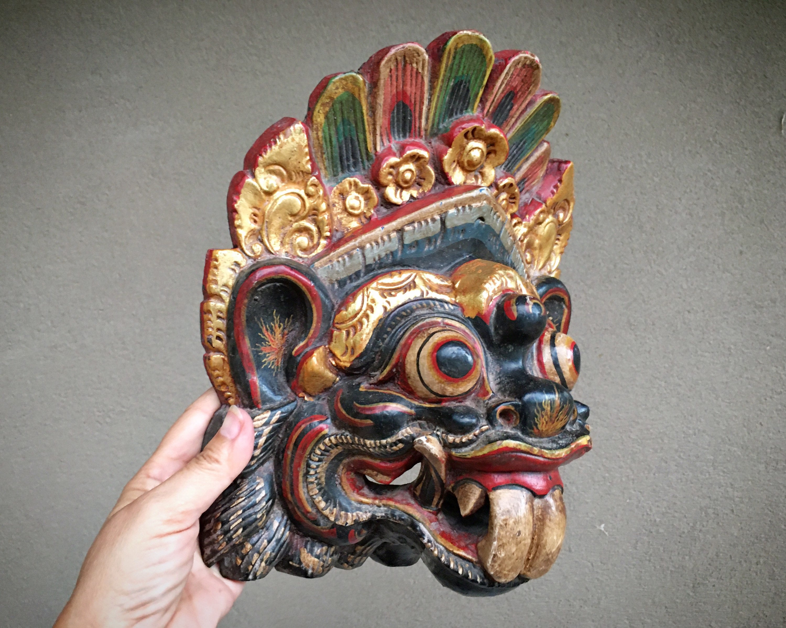 Hand Carved & Painted Barong Masks Hand Carved & Painted Barong Masks