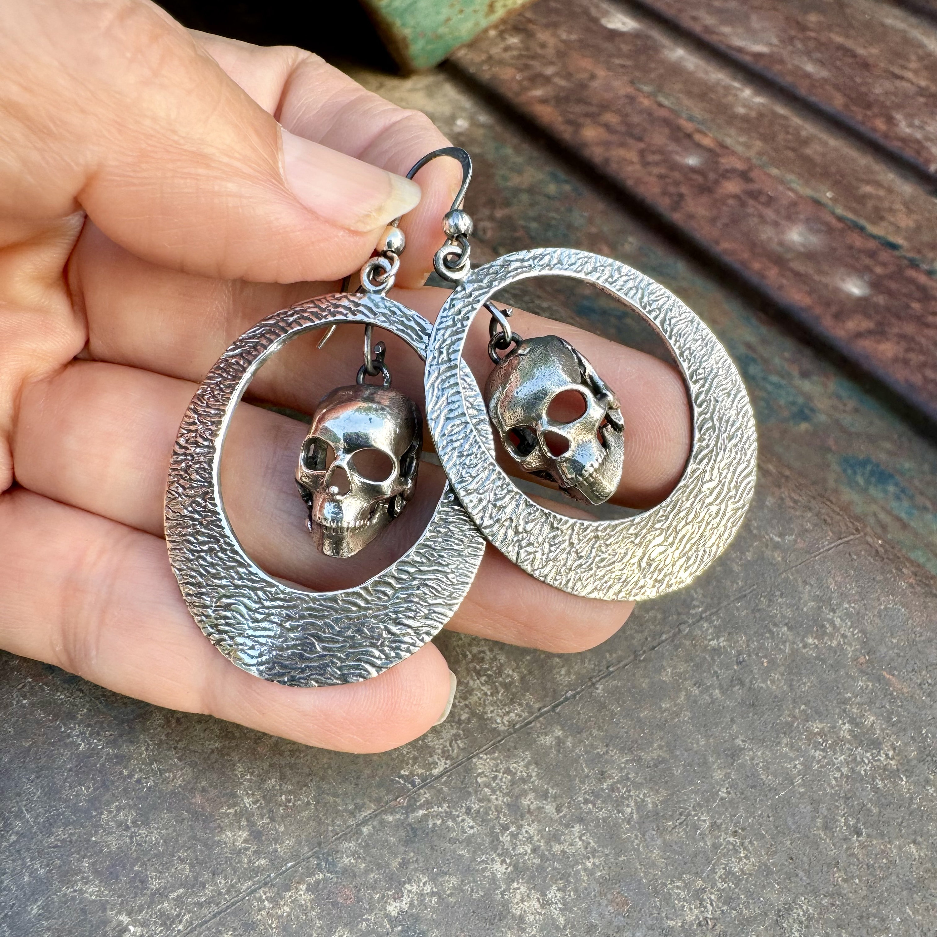 Sterling Silver Calavera Earrings Sterling Silver Calavera Earrings