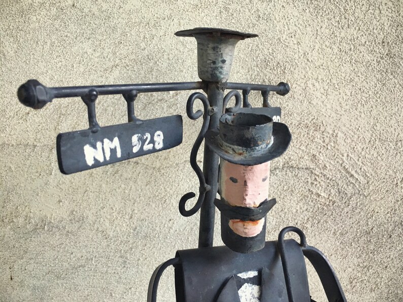 Vintage Metal Folk Art Sculpture New Mexico Art Outsider Art Etsy