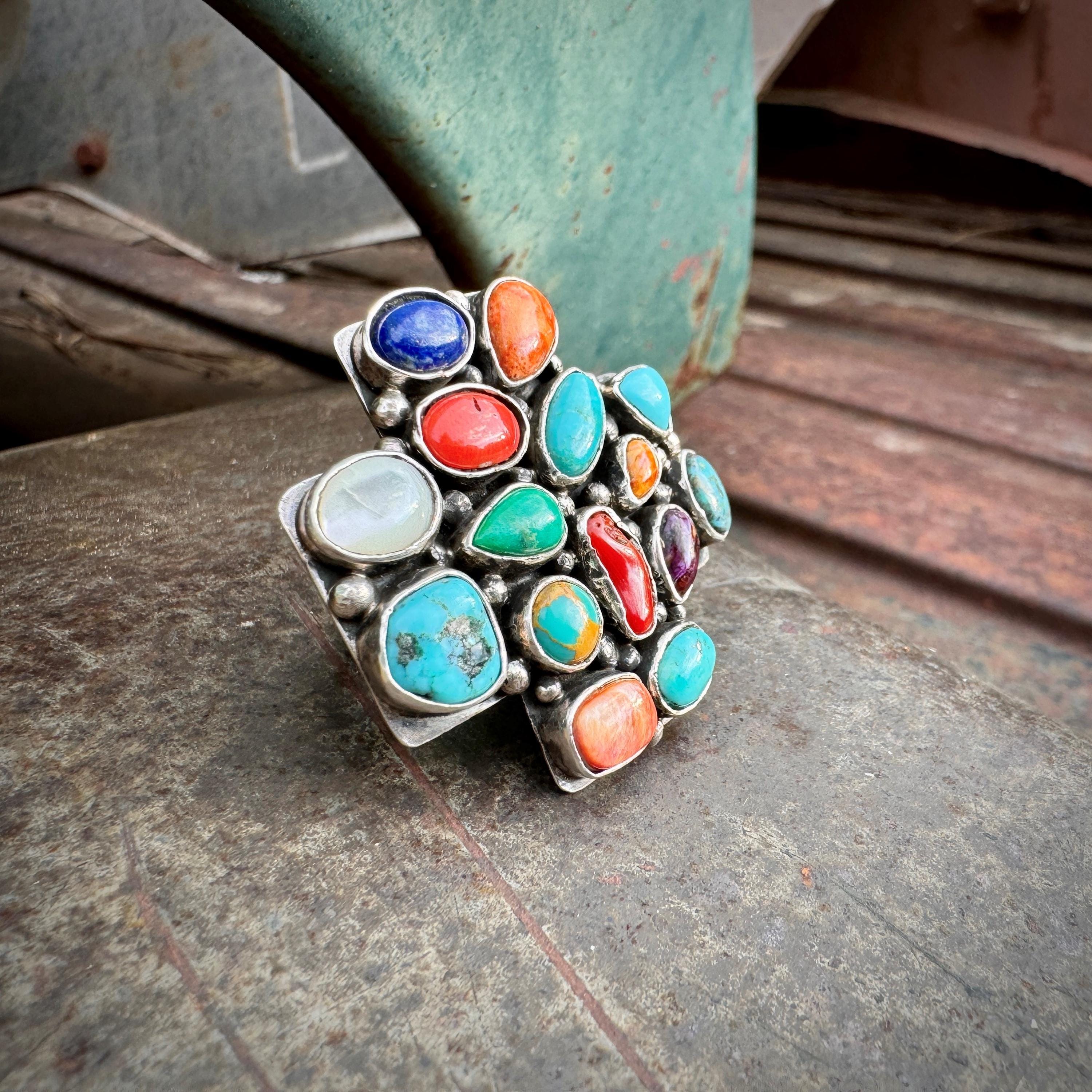 Stunning Vintage Native American Navajo Purple Shell Sterling Silver Bracelet Stunning Vintage Native American Navajo Purple Shell Sterling Silver Bracelet