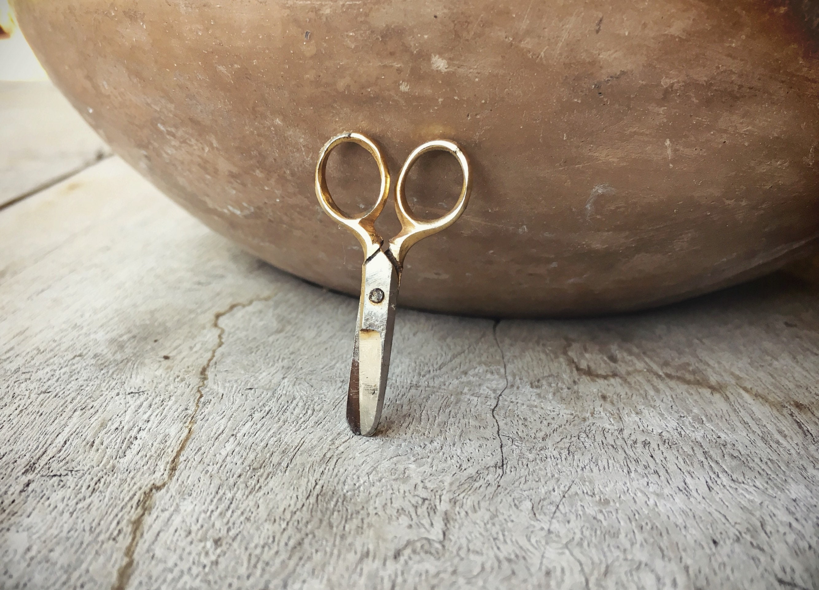 Vintage Miniature Scissors that Work, Tiny Sewing Scissors, Gift for