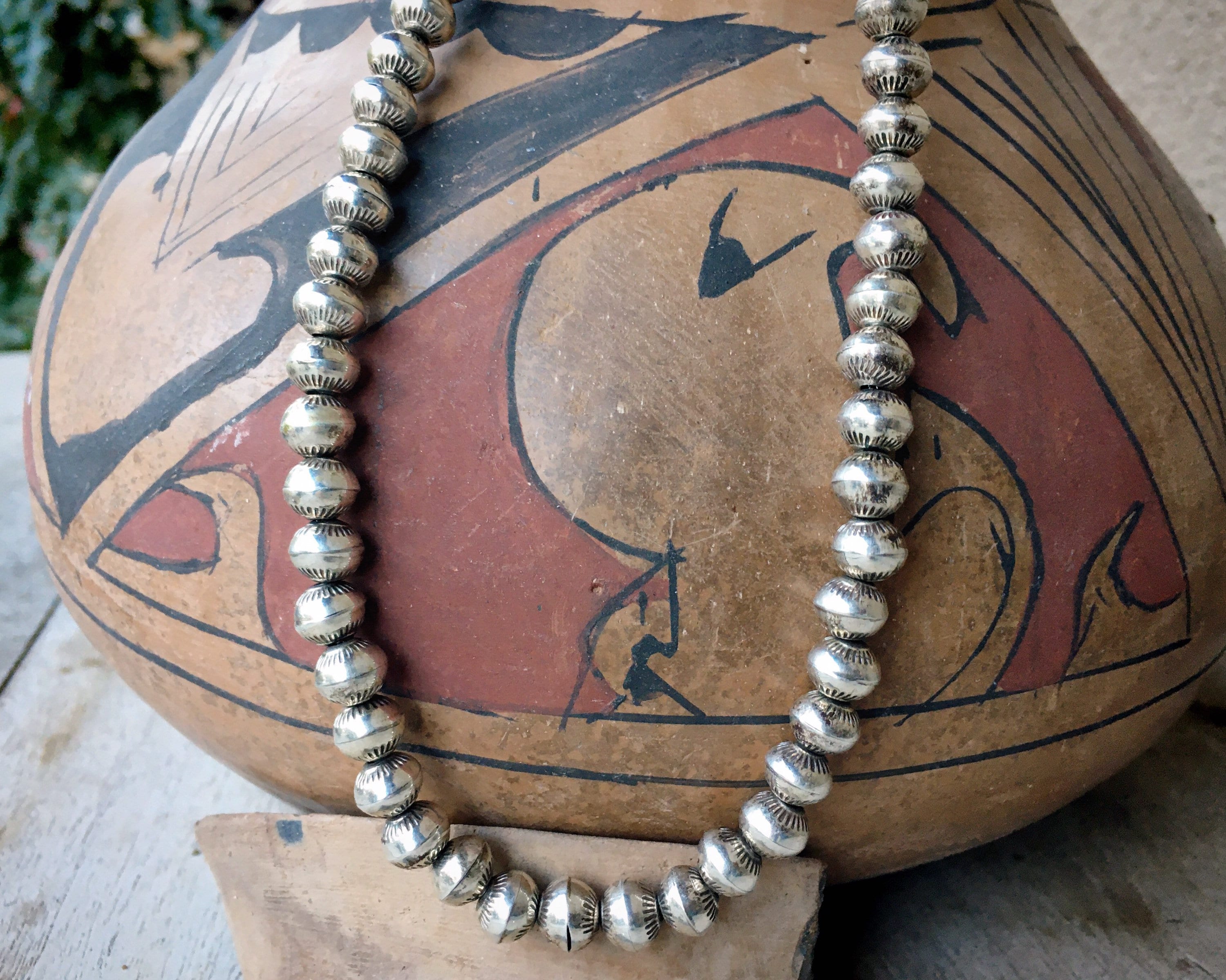 Stamped navajo pearls deals