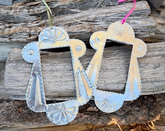 Two Punched Tin Frames (No Images), Wall Hangings or Ornaments