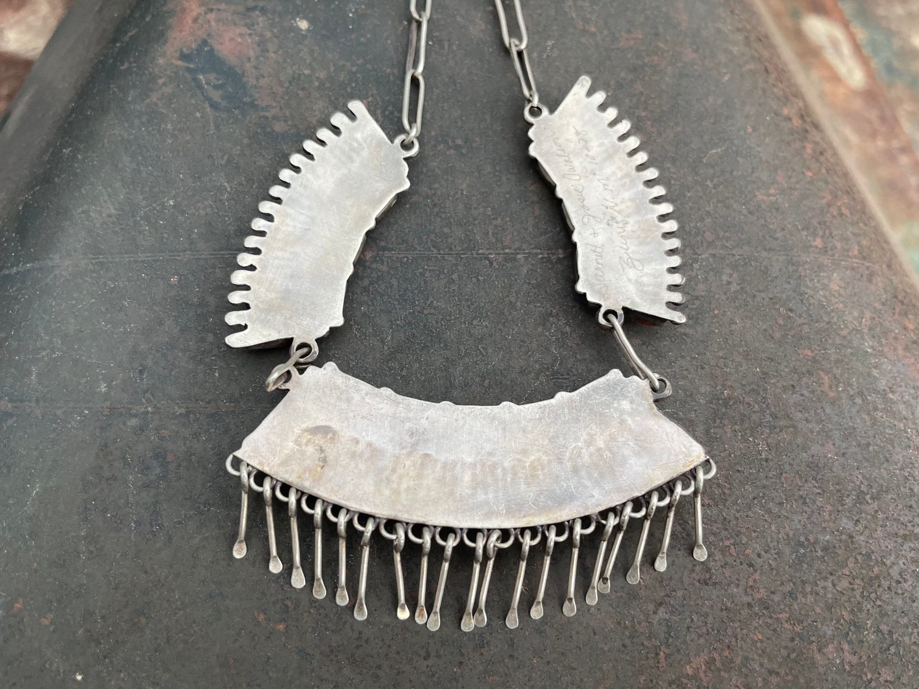 Vintage Zuni Needlepoint Red Mediterranean Coral Necklace 18.5, 1950s