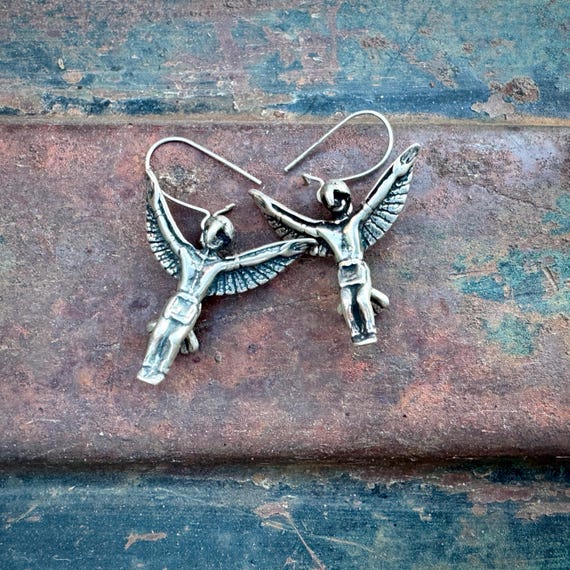 Three-Dimensional Sterling Silver Eagle Dancer Da… - image 1