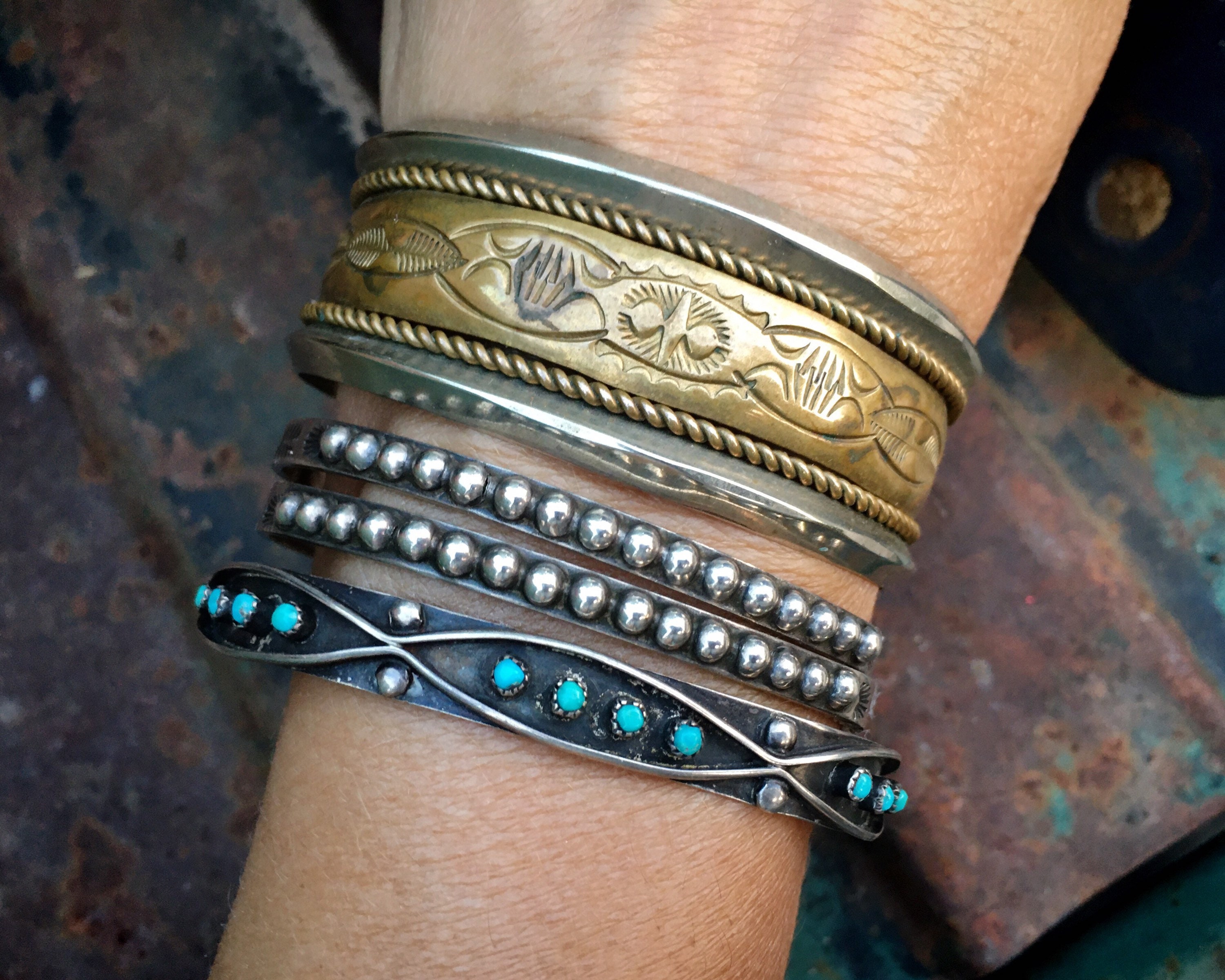 Native American Indian Silver Bracelet | Jewelry | Mahakala Fine Arts