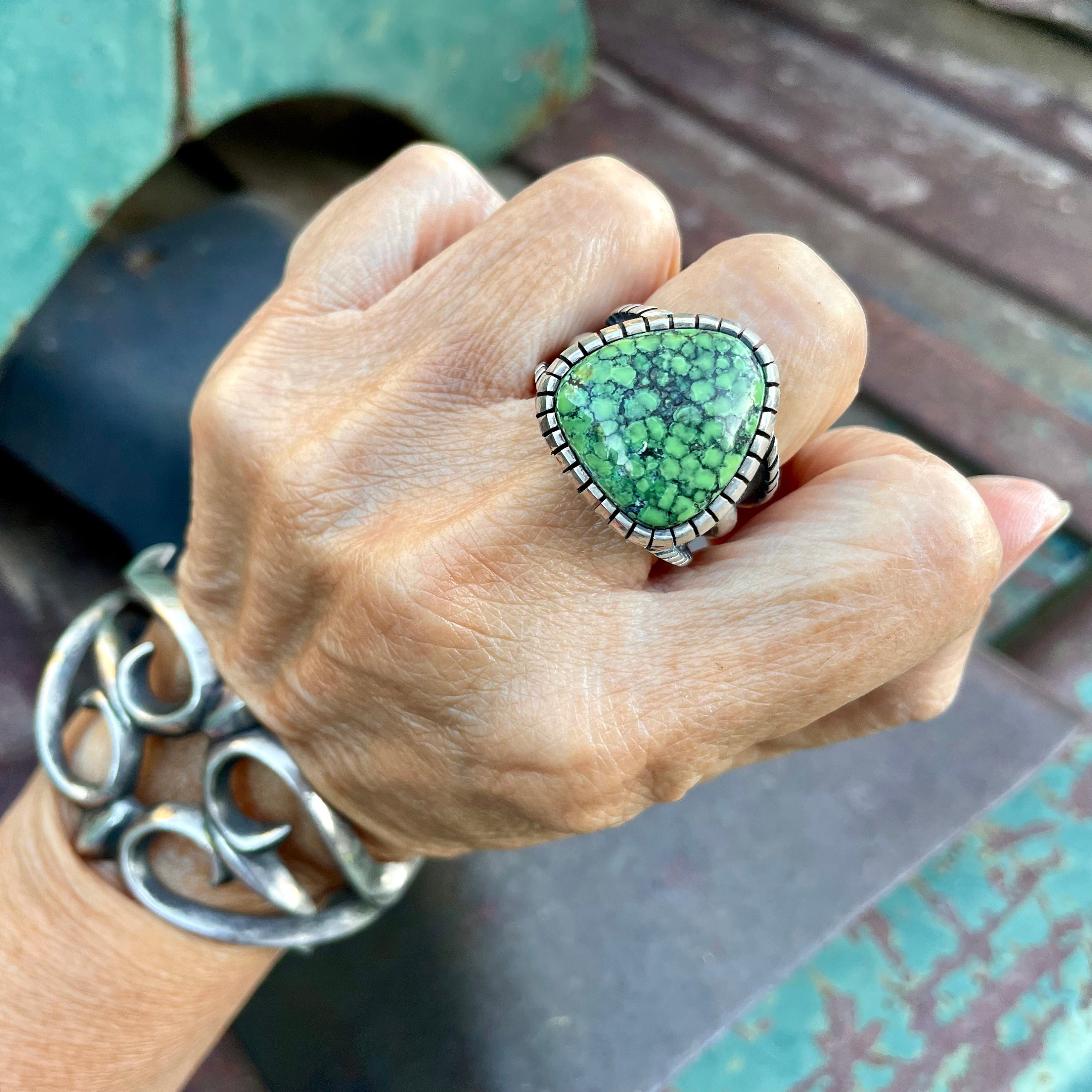 Mr. LOWE Turquoise and Blue Opal Southwest Ring – Sheryl Lowe