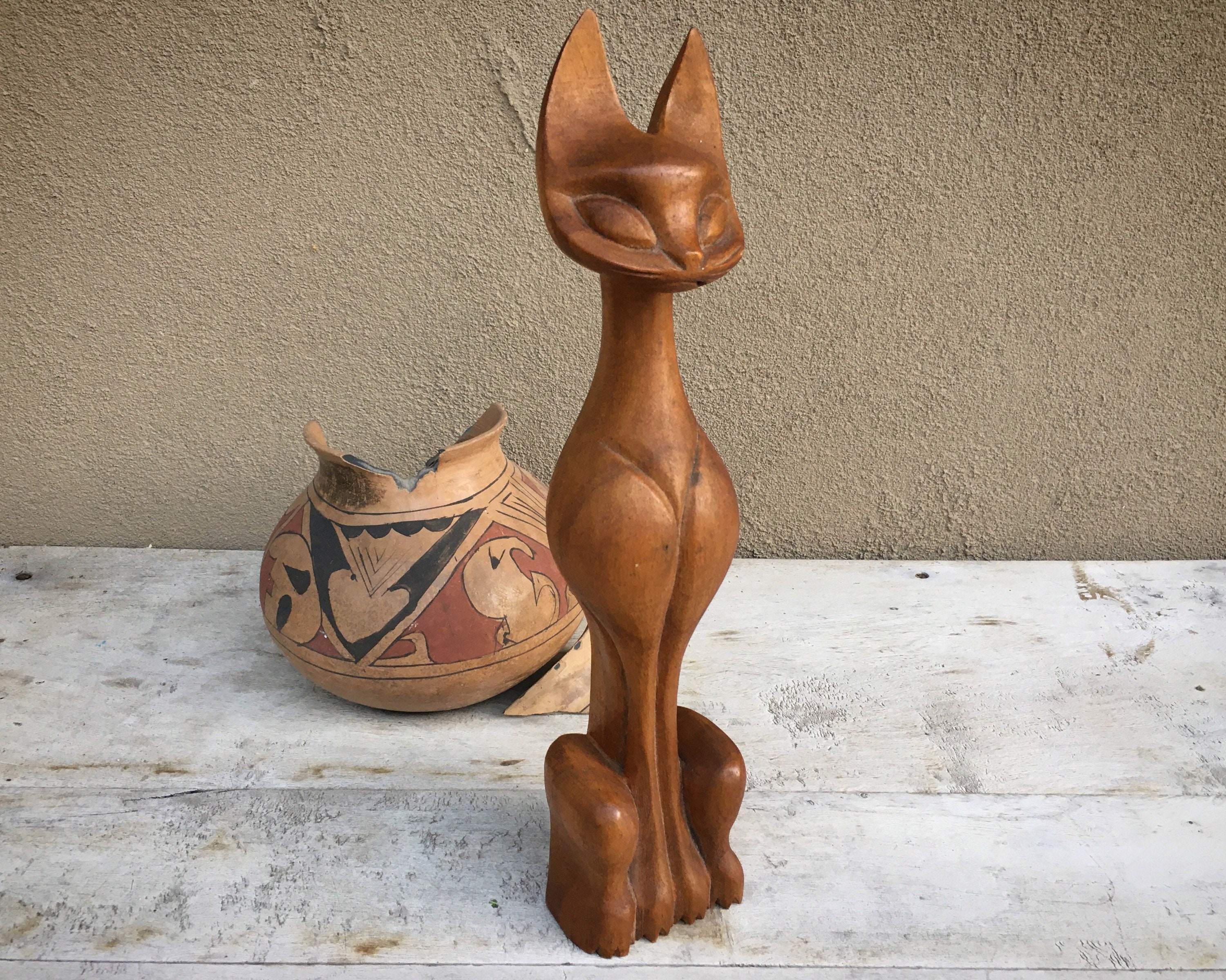 Tall wooden cats 2025