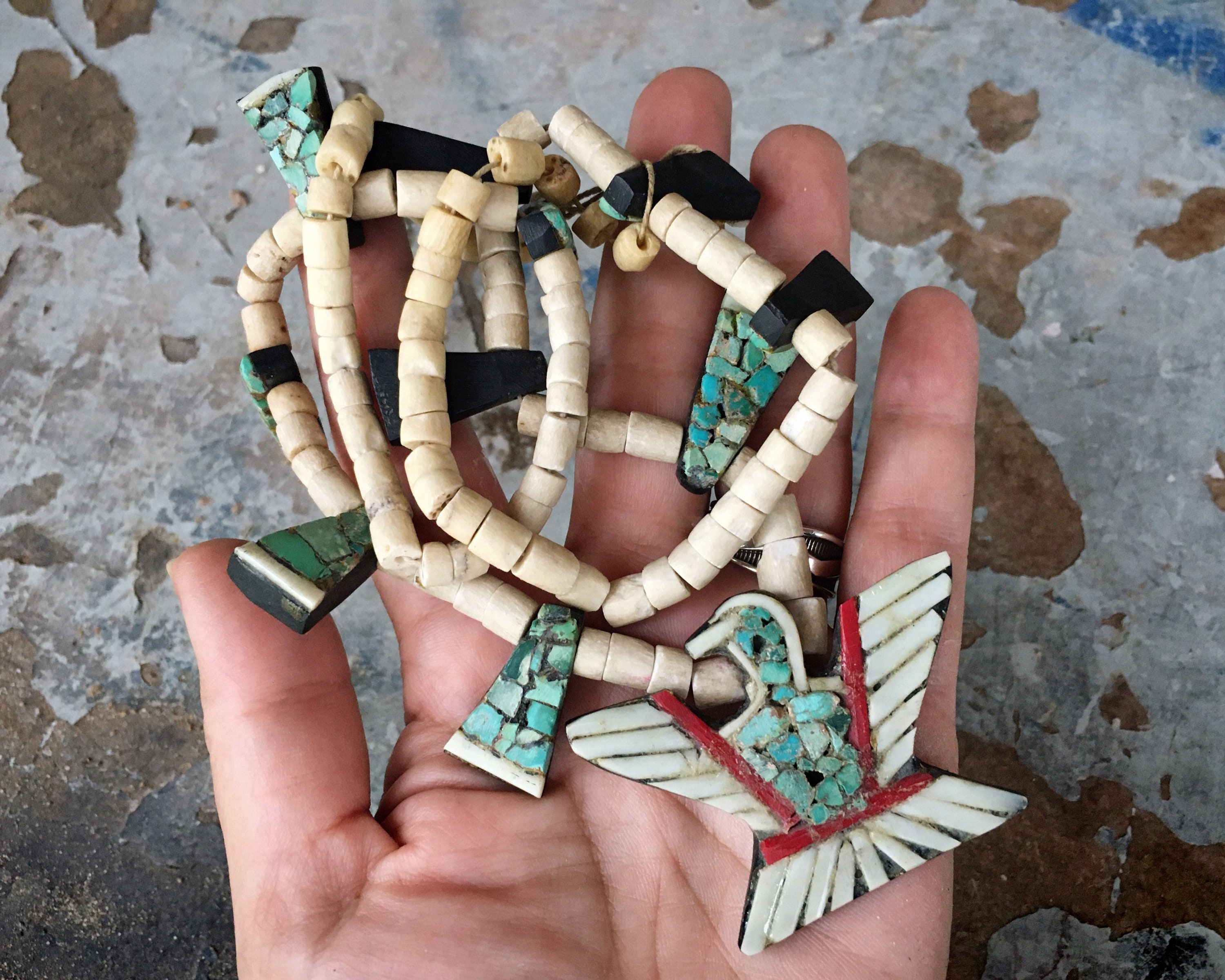 Native american 2024 thunderbird necklace