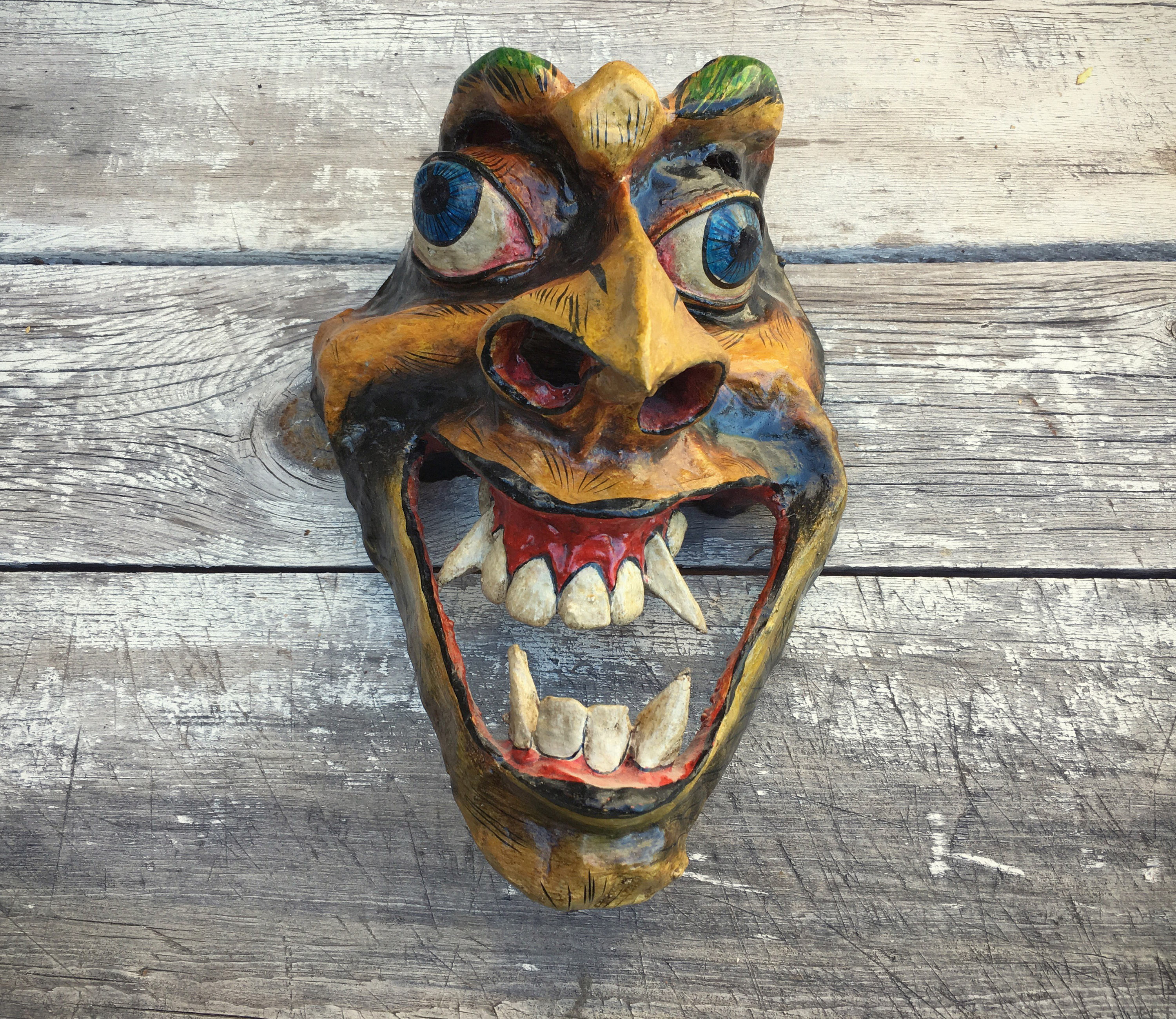 Paper Mache Masks at New River Art & Fiber