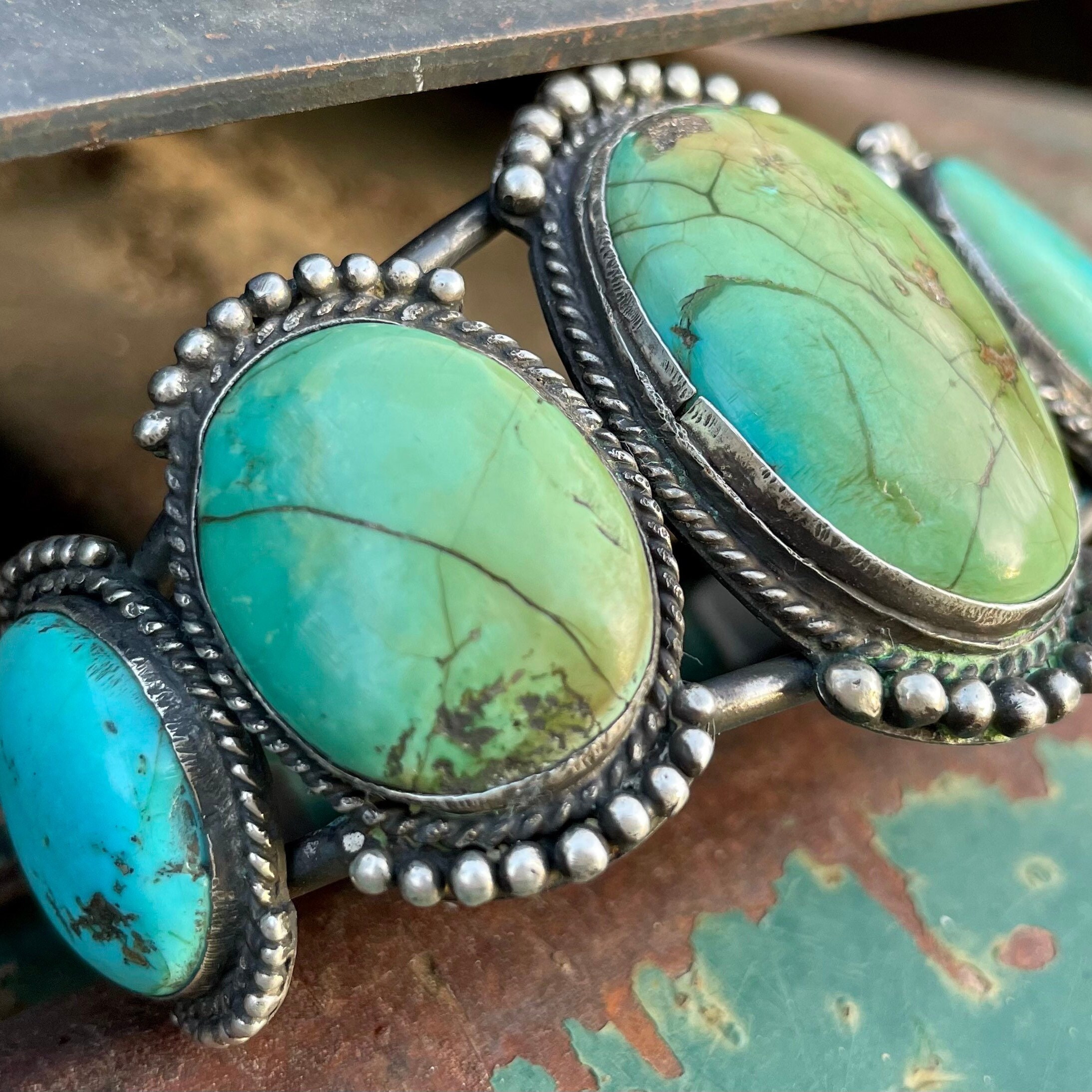 Natural Turquoise Cuff Bracelet