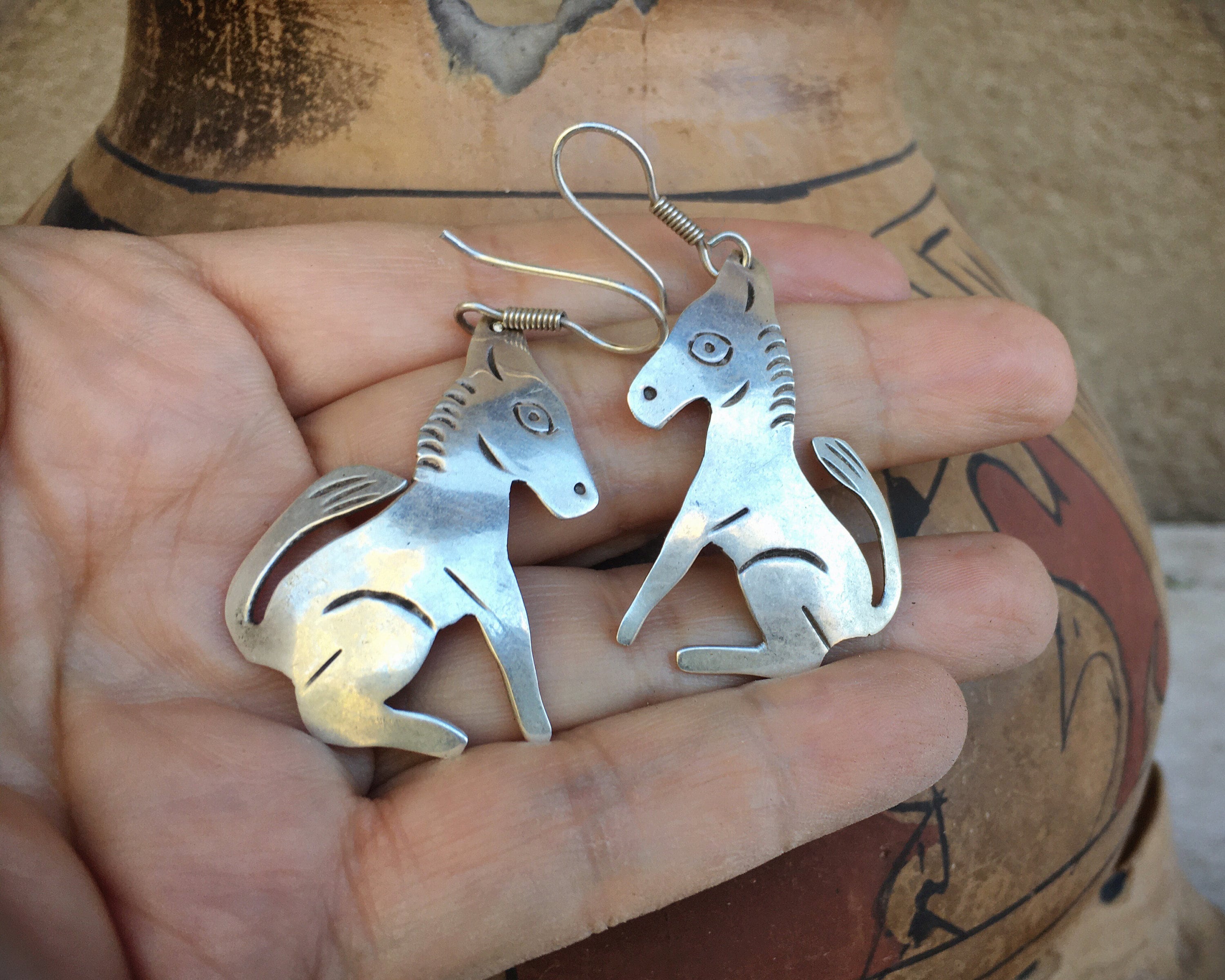 donkey earrings