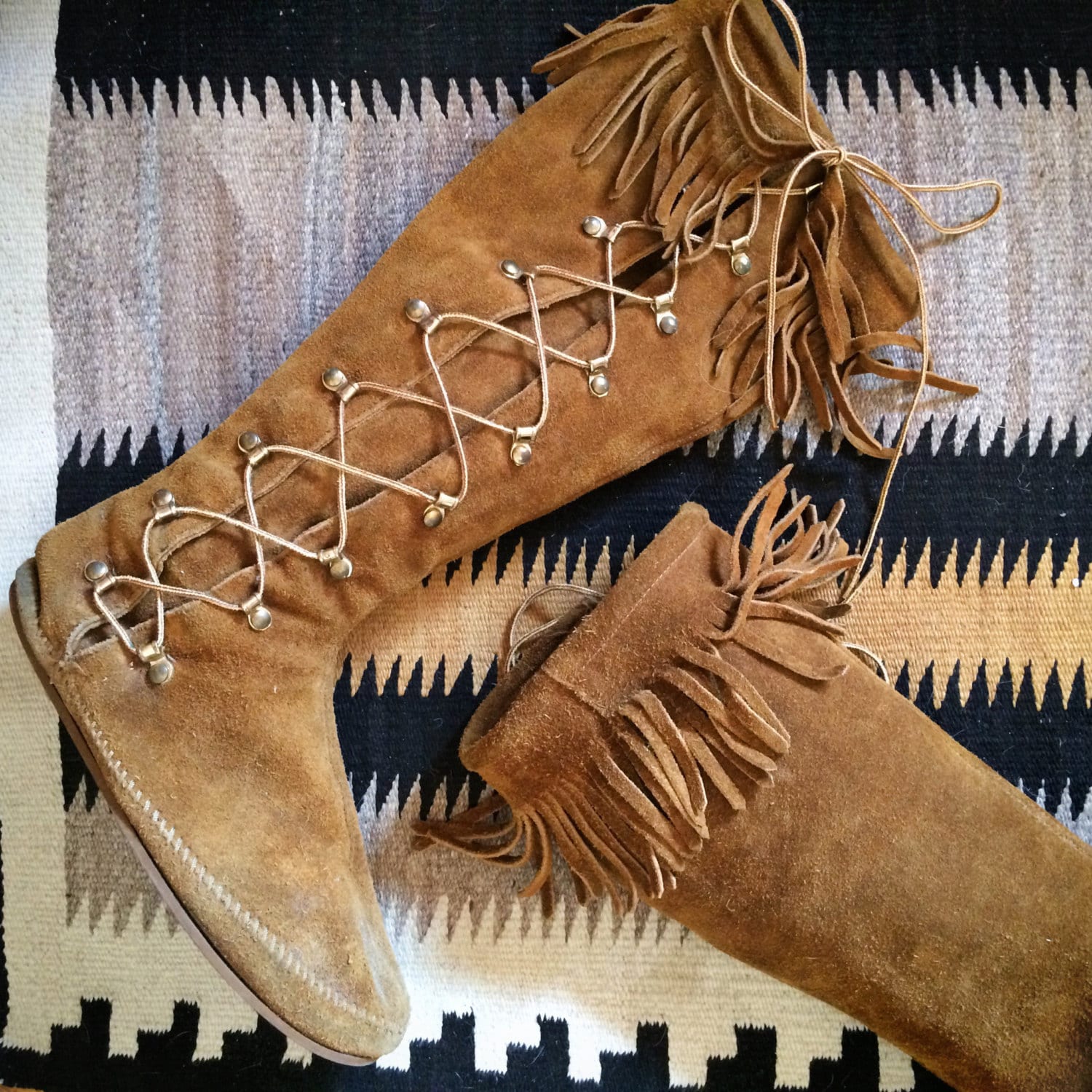 suede indian boots