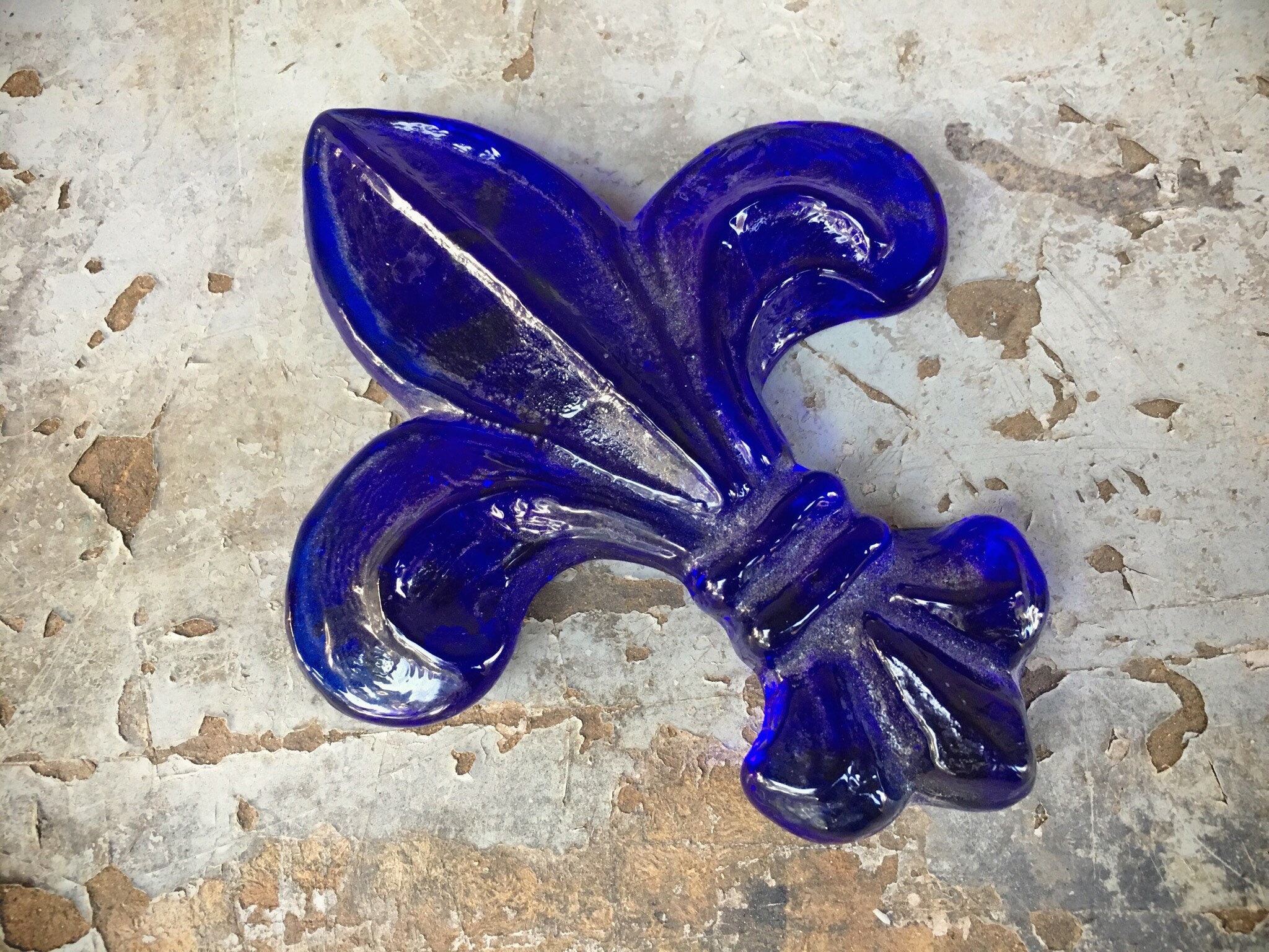 Blue Fleur De Lis Crystal Charms, Hobby Lobby