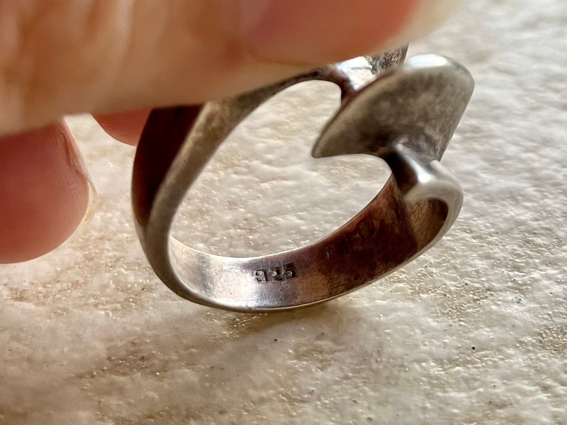 Vintage Taxco 925 Sterling Silver Twist Ring Size 8, Sculptural