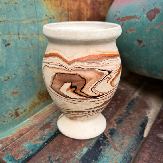 Vintage Nemadji Pottery Clay Vase 5.75