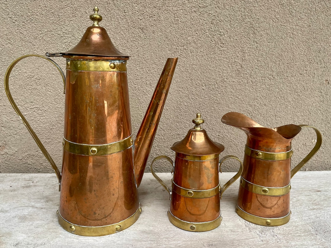 Antique Copper Candy Making Double Pot #7 Philadelphia V Clad Sons