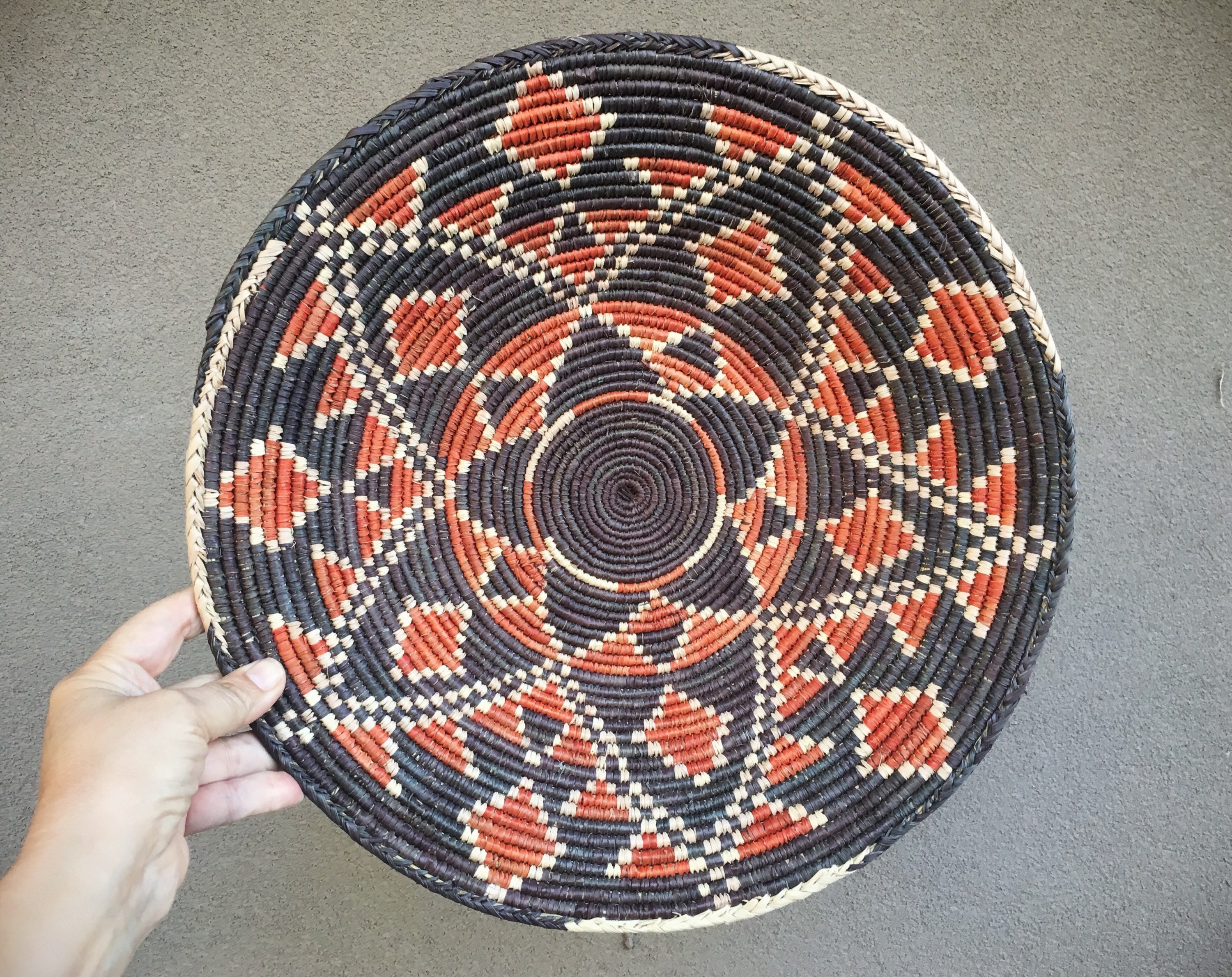 basket decor woven southwestern bohemian coiled romaarellano