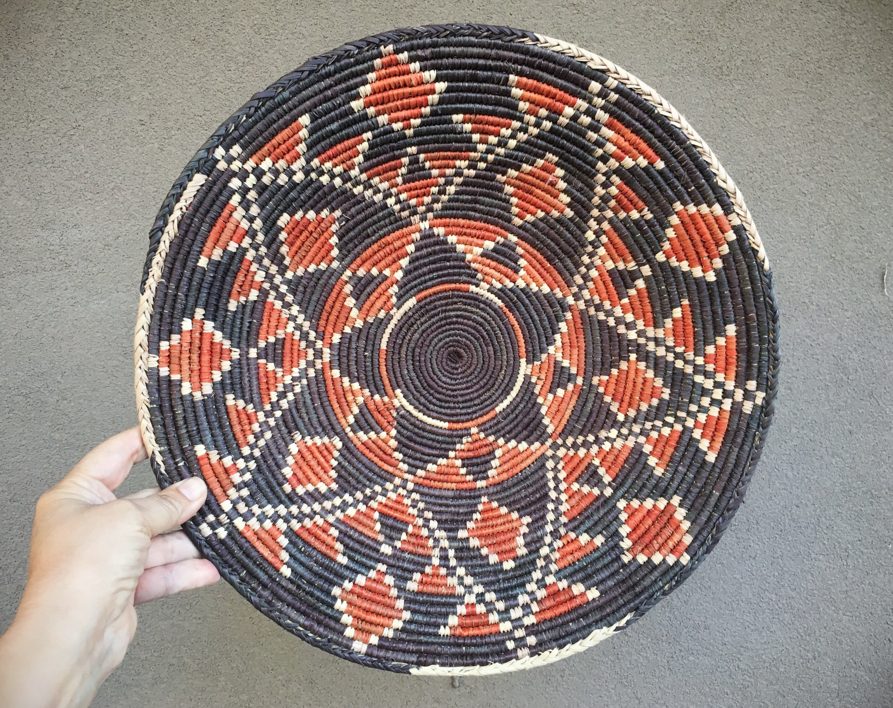 basket decor woven southwestern bohemian coiled romaarellano