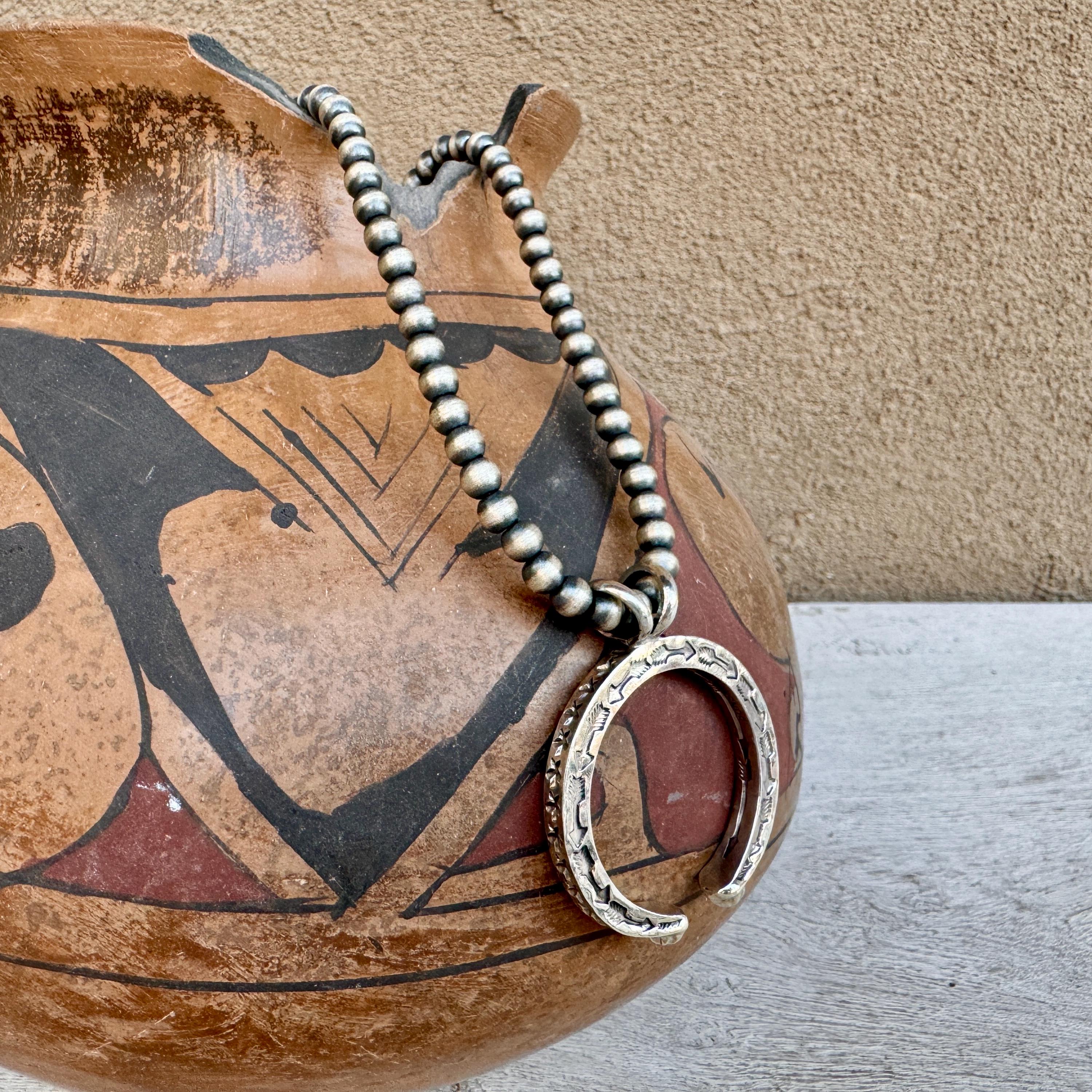 Rare Vintage Native American Navajo Signed Sterling Silver Naja Sunshine Reeves Necklace Rare Vintage Native American Navajo Signed Sterling Silver Naja Sunshine Reeves Necklace