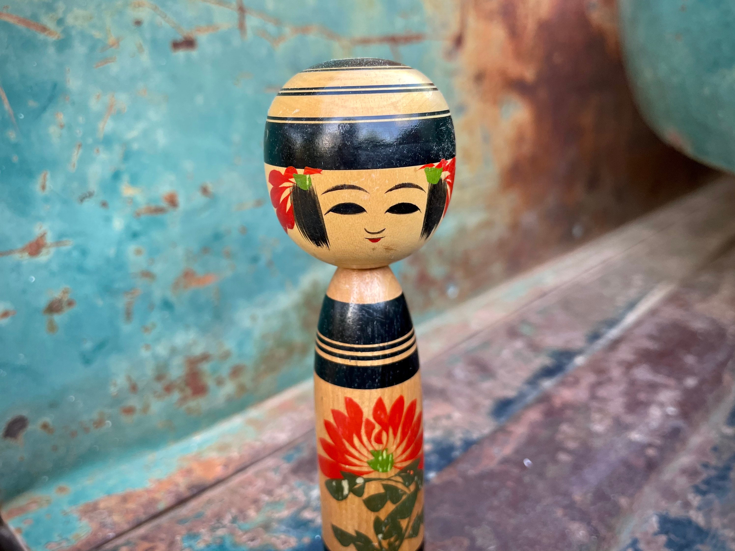 Japanese Kokeshi Doll, Japanese Souvenir, Home Decor Aesthetic, Desk Decor  Women, Purple Gifts for Women, Birthday Gift for Mom 