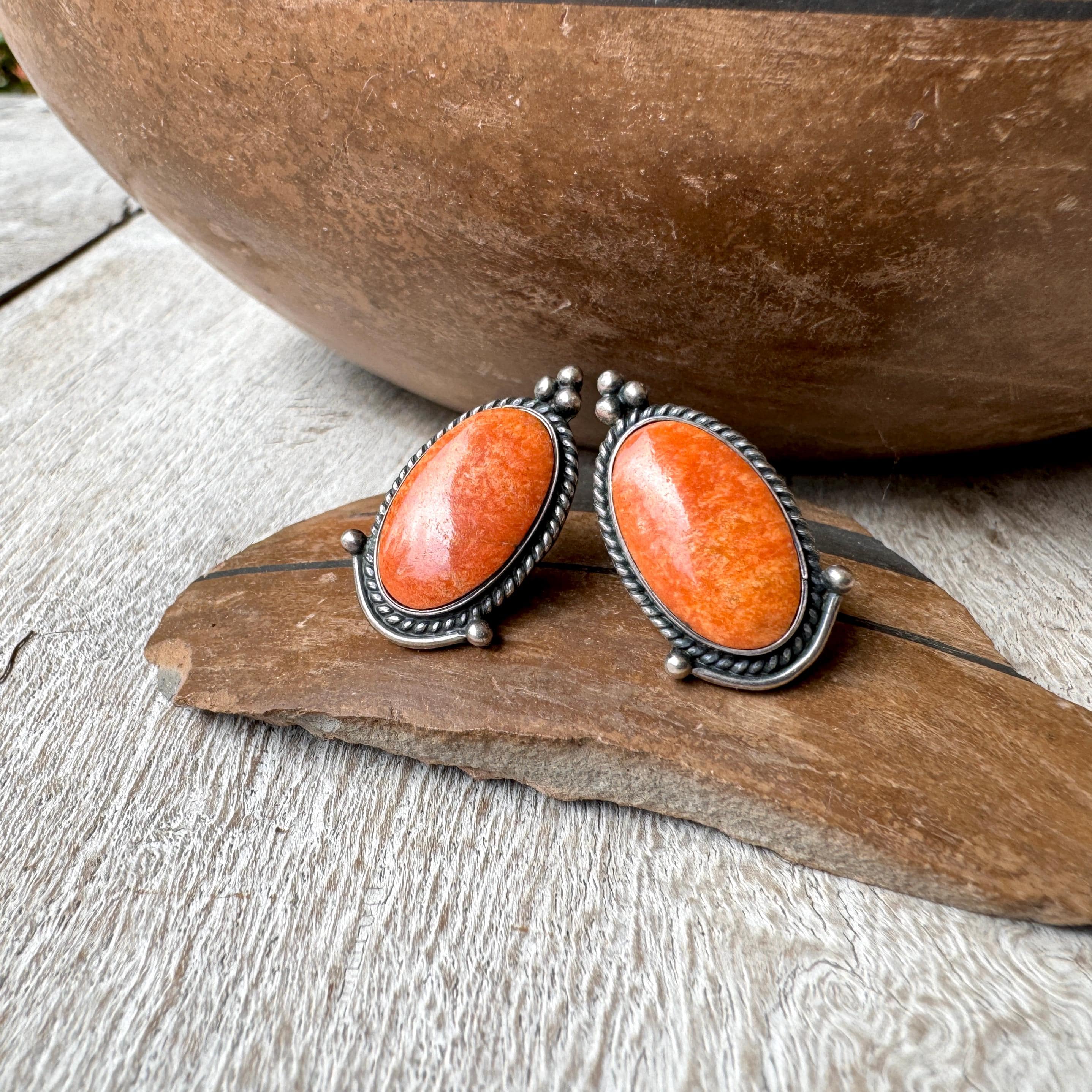 The Best Vintage Orange Shell Sterling Silver Turquoise Bracelet The Best Vintage Orange Shell Sterling Silver Turquoise Bracelet