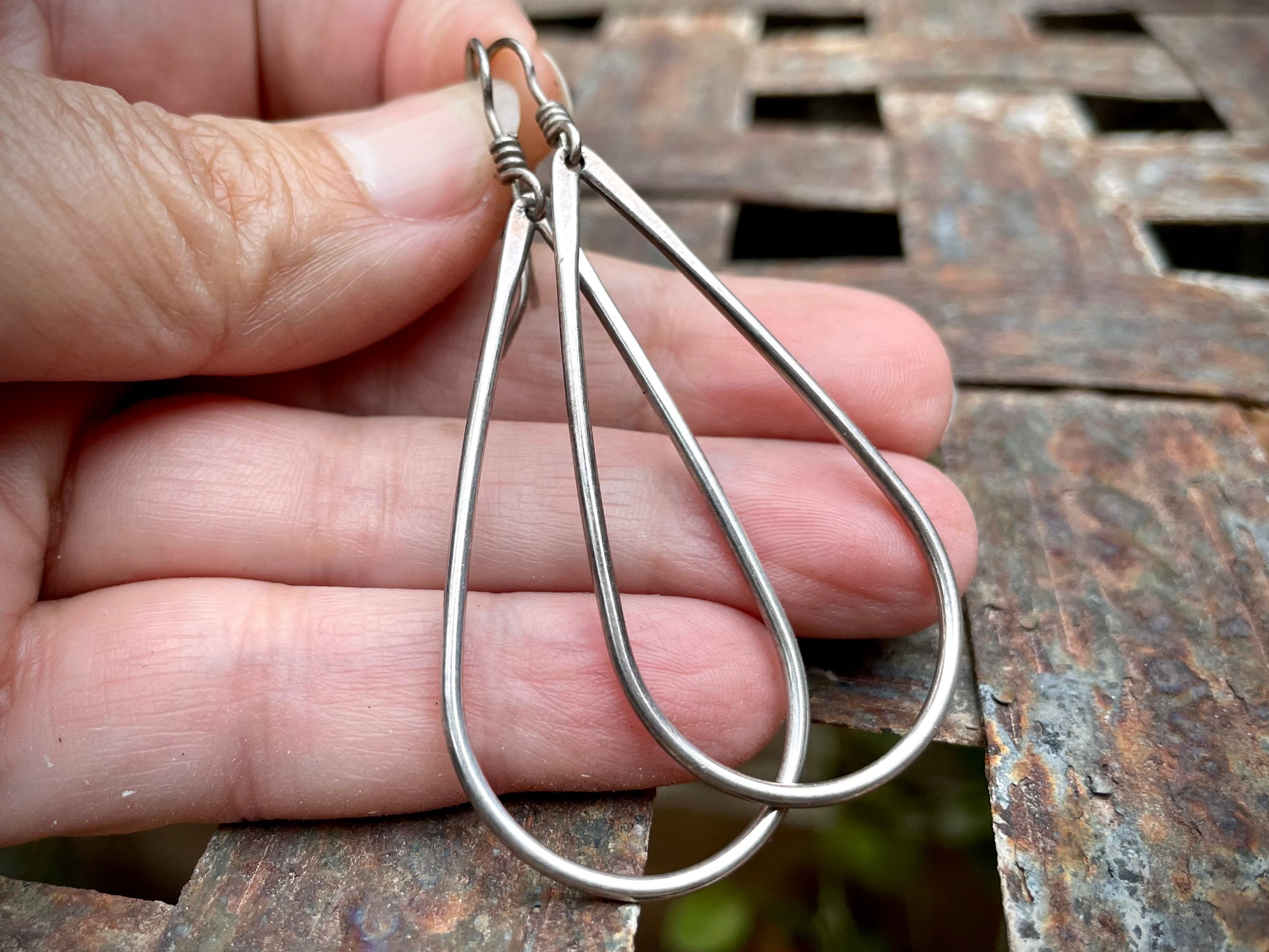 Exquisite Vintage Navajo Sterling Silver Pierced Earrings Native American Exquisite Vintage Navajo Sterling Silver Pierced Earrings Native American