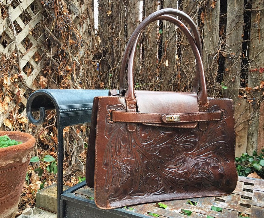 Vintage Design Dark Brown Women's Shoulder Bag