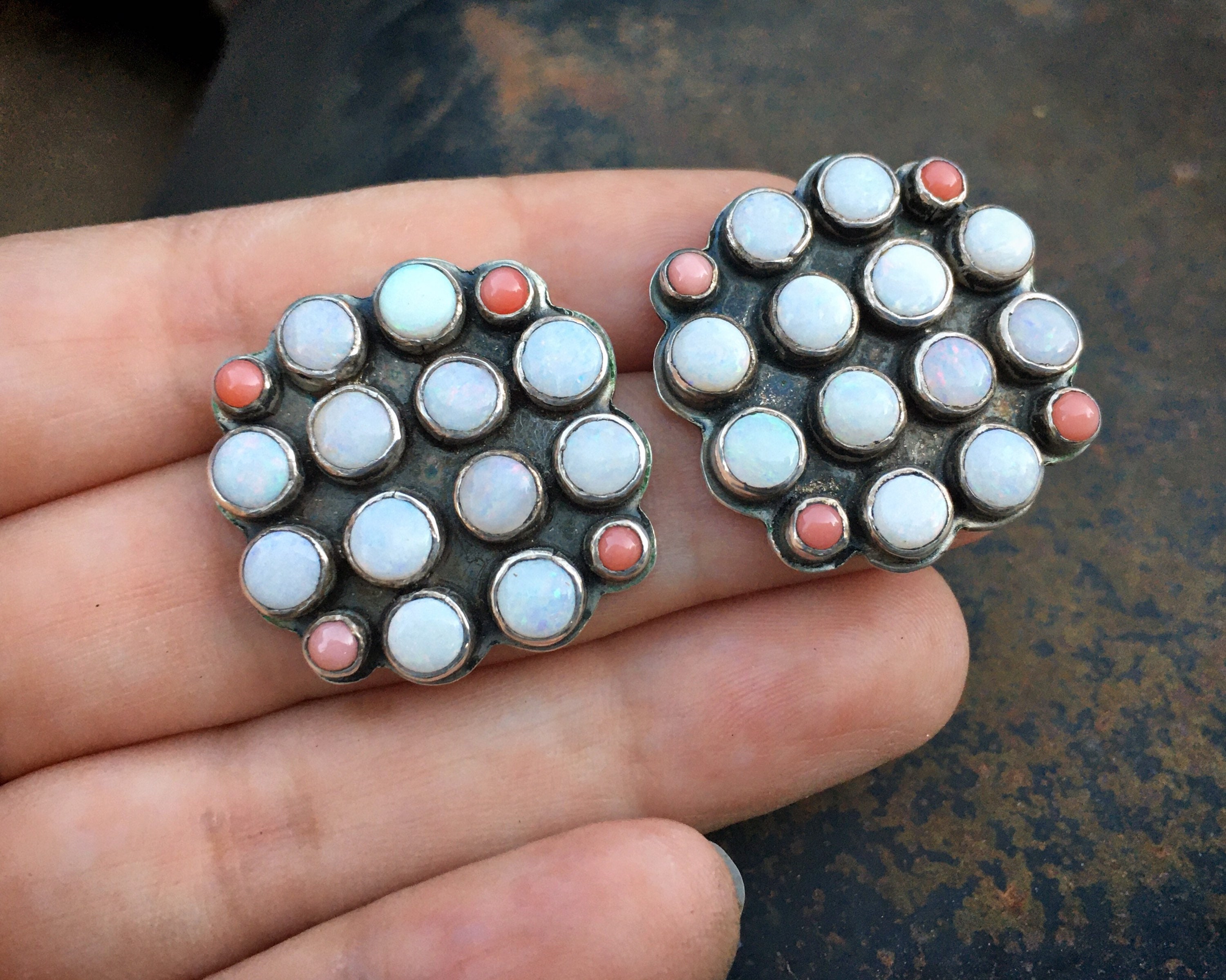 Amazing Ron Tahe Vintage Navajo Coral Sterling Silver Native American Bracelet Amazing Ron Tahe Vintage Navajo Coral Sterling Silver Native American Bracelet