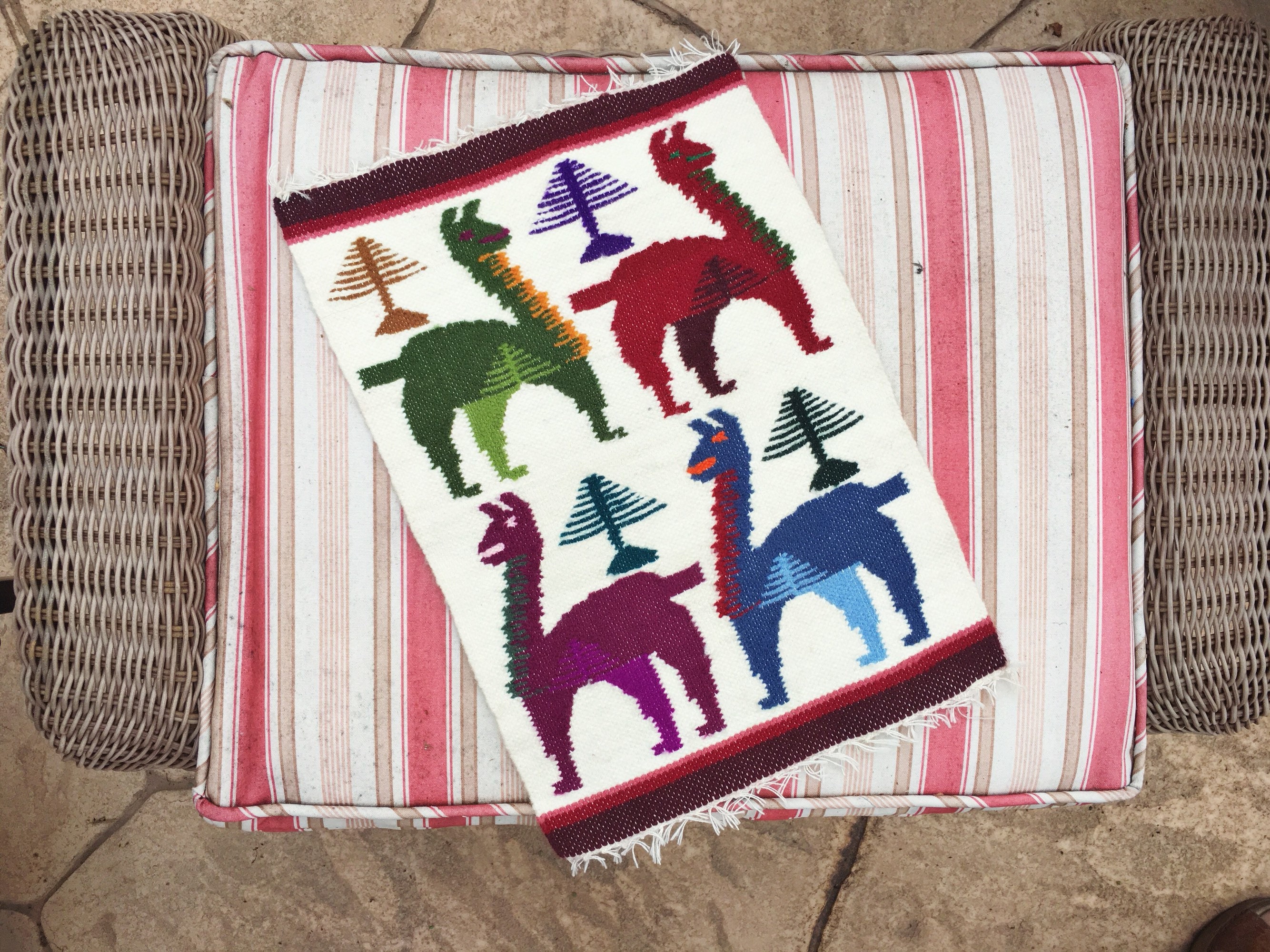 Woven Wool Placemat or Small Table Runners Llamas Alpacas ...