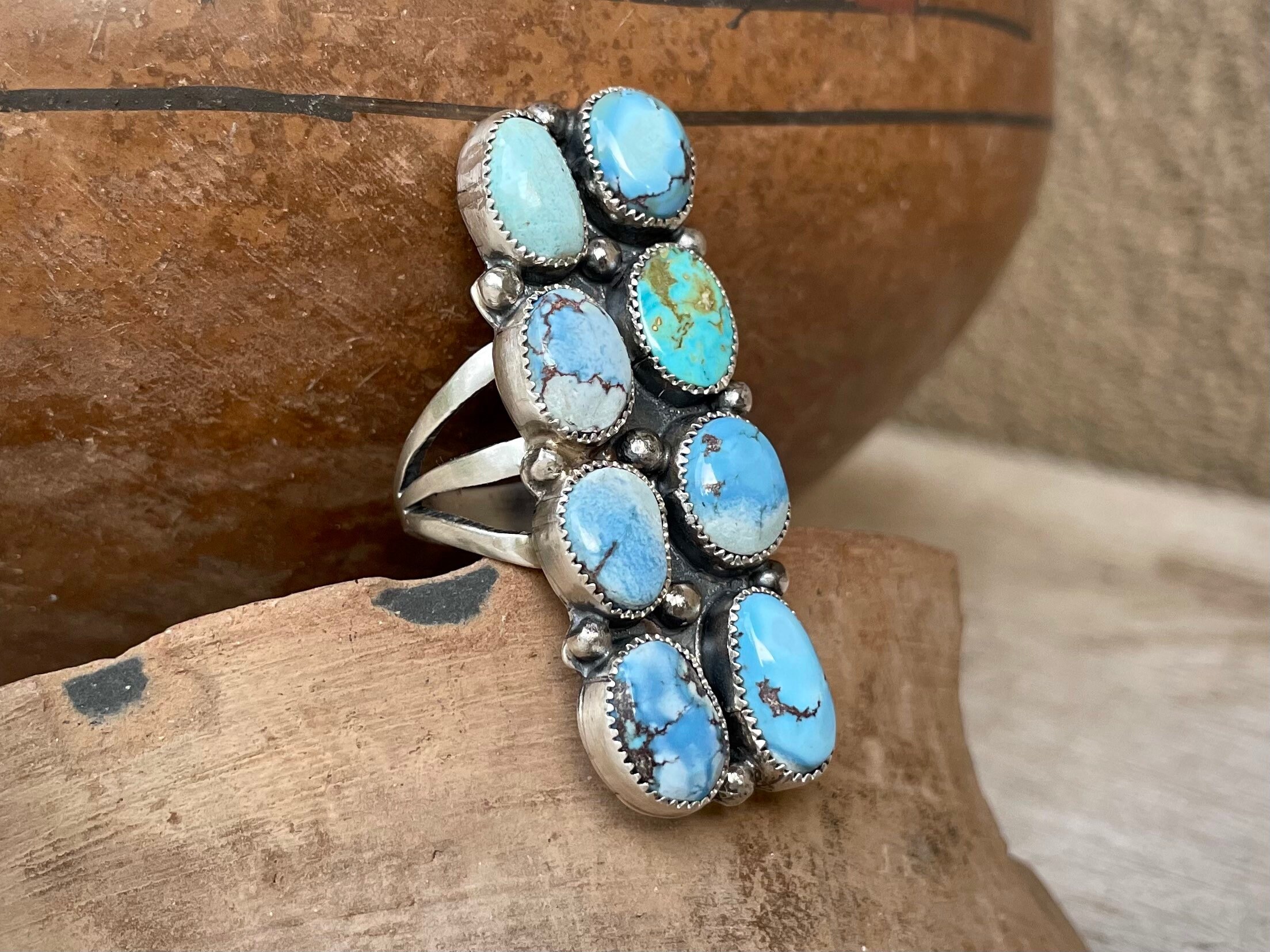 Best Yazzie Native American Navajo Sterling Silver Golen Hills Turquoise Necklace Best Yazzie Native American Navajo Sterling Silver Golen Hills Turquoise Necklace